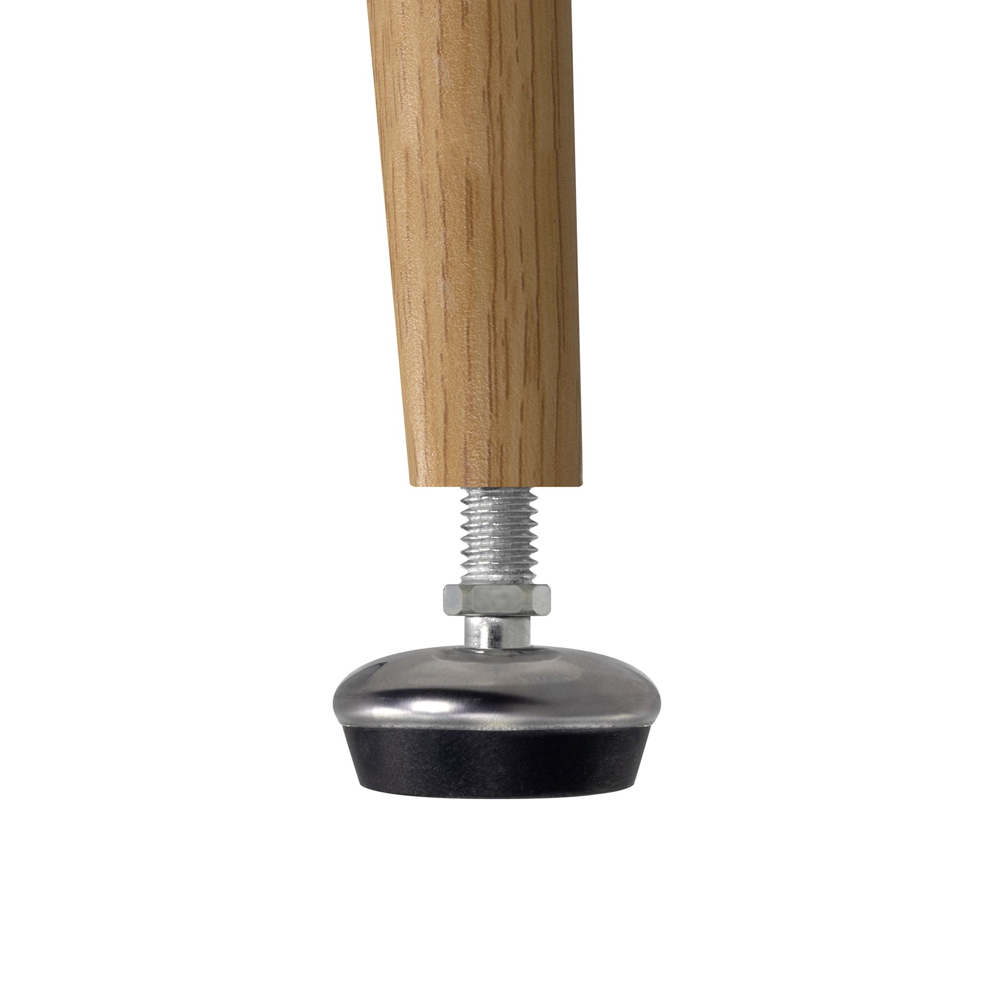 CORIN – Esszimmer-Tisch | Tischplatte: Glas in weißer Marmor Optik | Beine: Holz