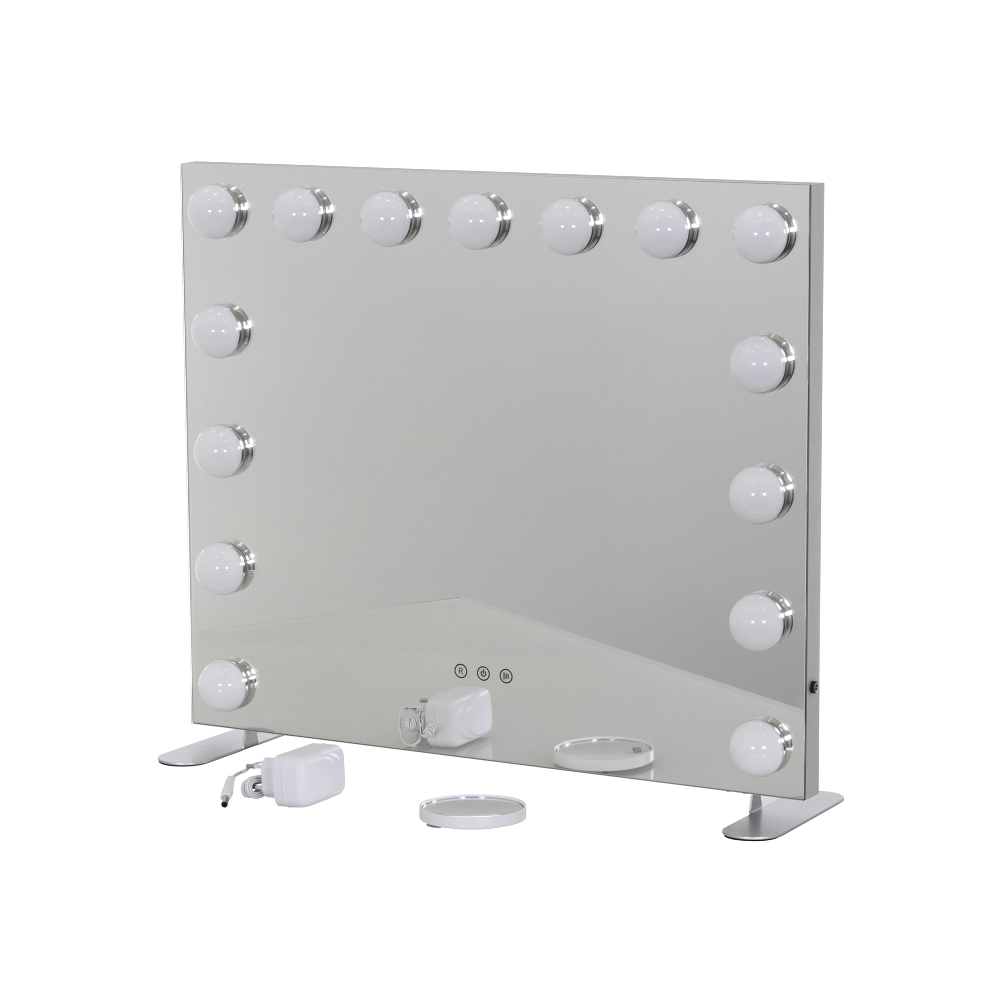 Schminkspiegel Bulb PROP mit 15 dimmbaren LED-Lampen Weiß