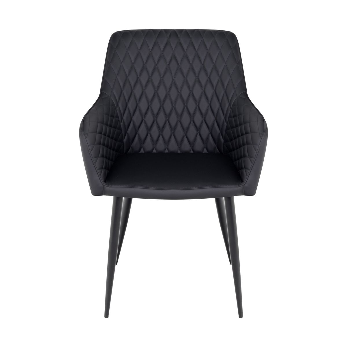 Esszimmerstuhl Wohnzimmerstuhl Watson Schwarz aus Textilleder Esszimmerstuhl Wohnzimmerstuhl Watson Schwarz aus Textilleder