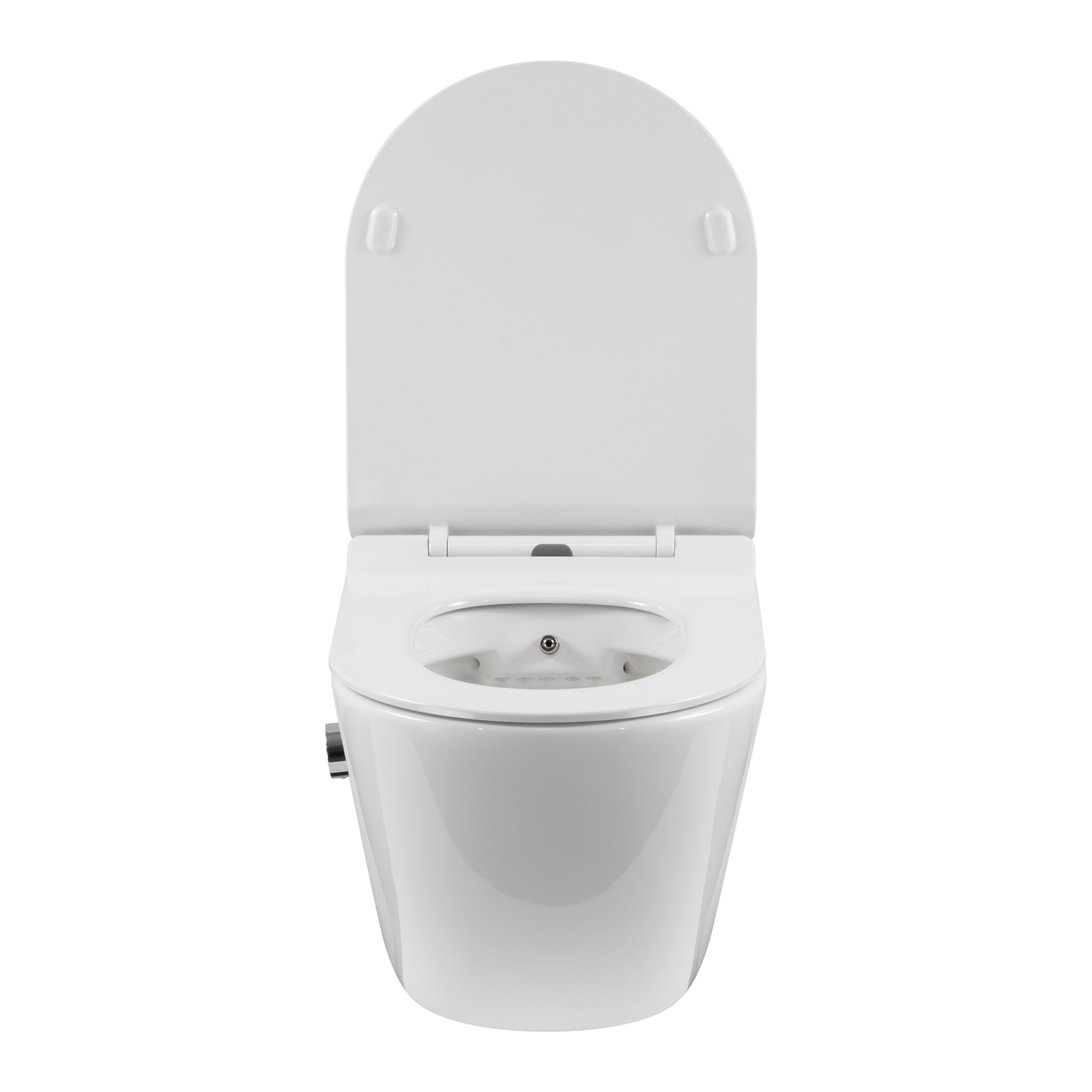 Dusch-WC Franco Fresh mit Bidetfunktion, spülrandloses Wand-WC in Weiß Dusch-WC Franco Fresh mit Bidetfunktion, spülrandloses Wand-WC in Weiß