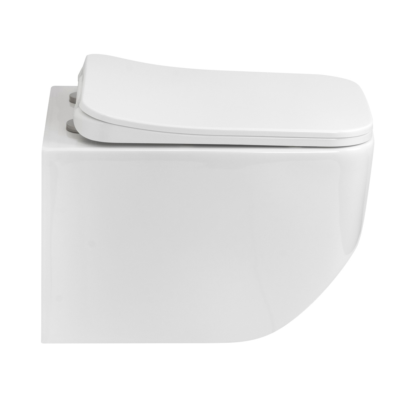 Toilette Hänge WC Spülrandlos inkl. WC Sitz mit Softclose Absenkautomatik NERA