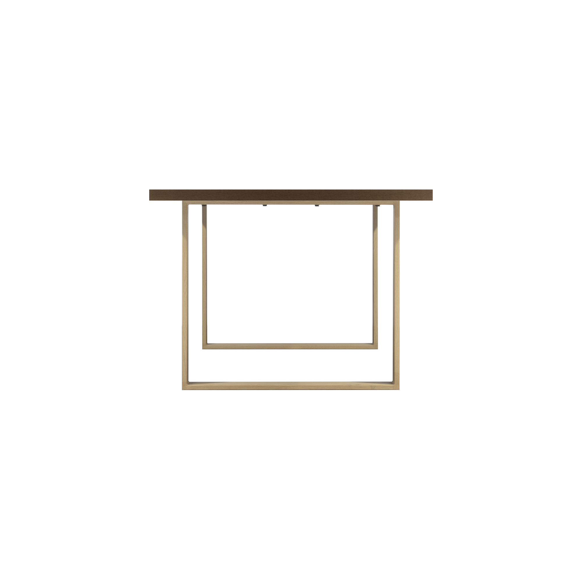 Esszimmertisch MACON Kufentisch Holztisch Esstisch - Nussbaum + Eiche 140x 80 cm