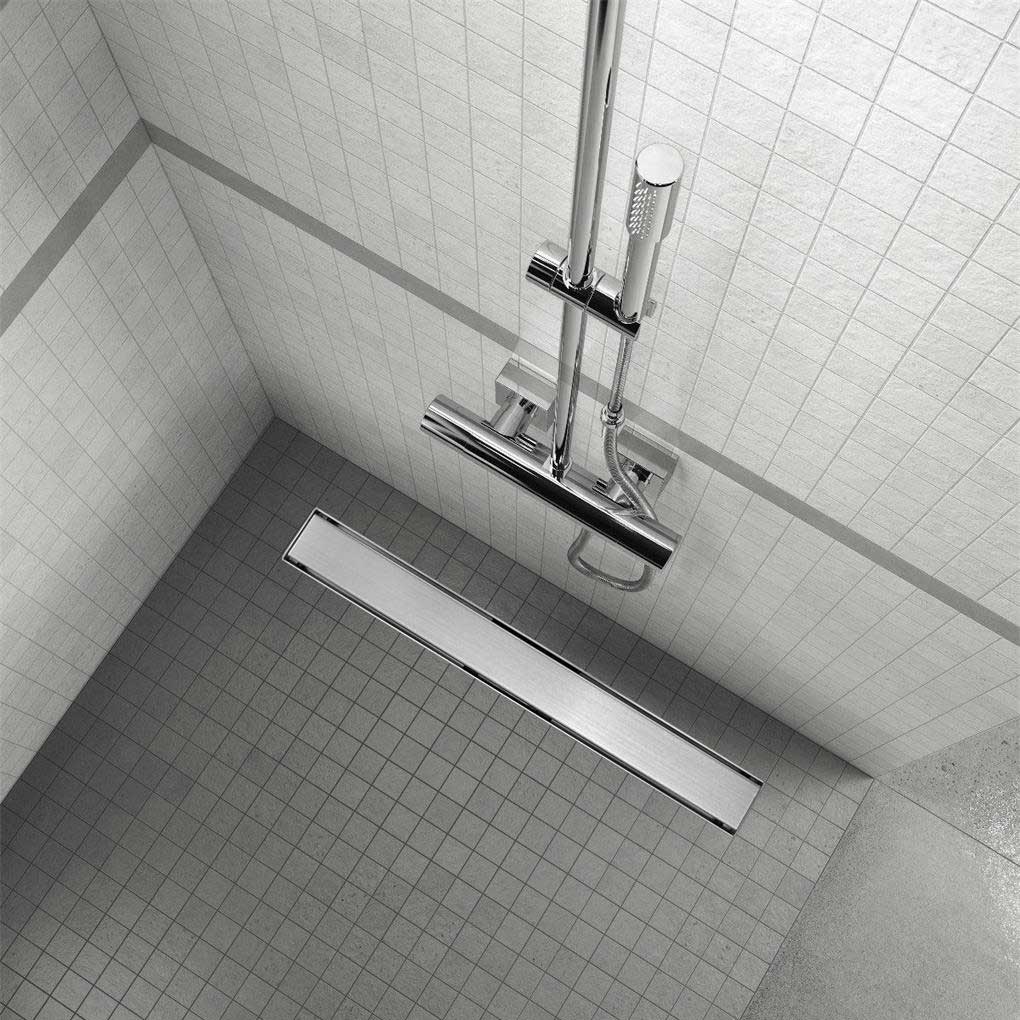 Duschrinne R1 aus Edelstahl für flache Installation Installation – Duschrinne R1 aus Edelstahl für flache