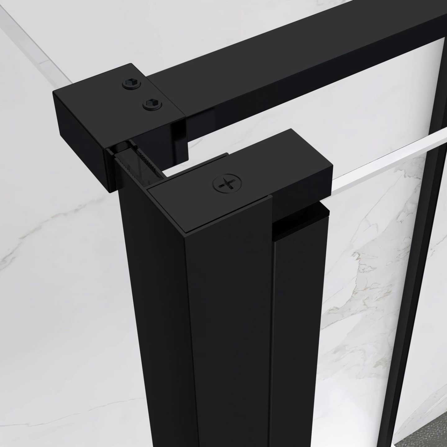 Shower Door Lara with Hinged Doors and Stainless Steel Handles, 68-104 cm, made of ESG Safety Glass Shower Door Lara with Hinged Doors and Stainless Steel Handles, 68-104 cm, made of ESG Safety Glass