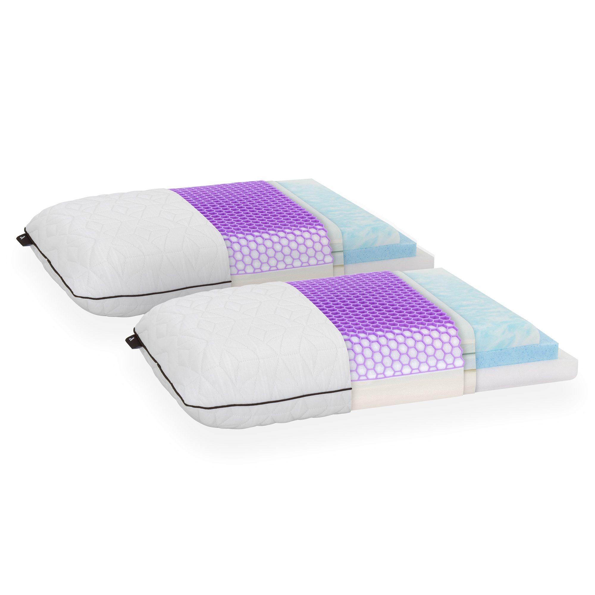 TETSU - Anpassbares Premium-Kopfkissen mit Gel-Memory-Foam und Tencel-Bezug