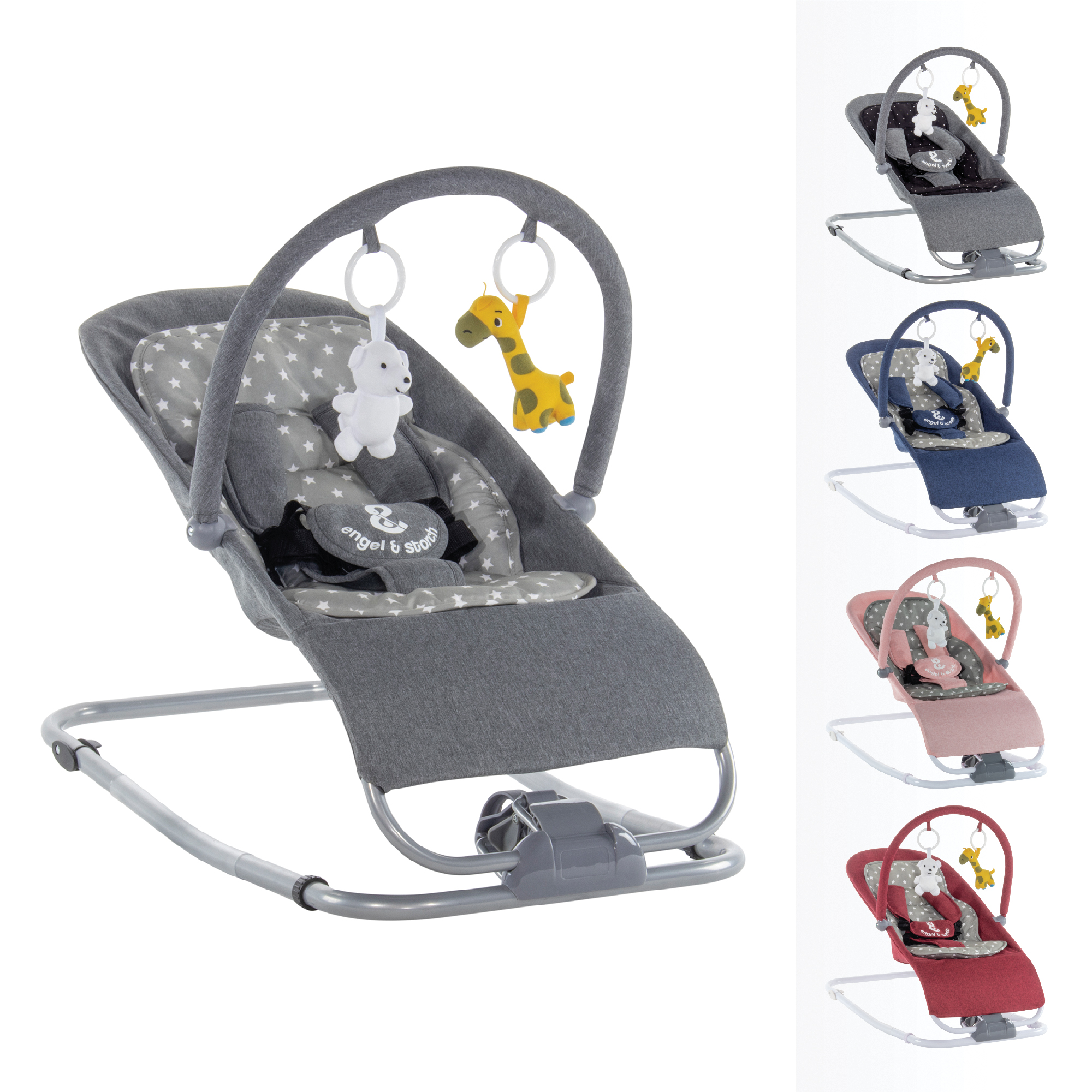 VIENO Baby bouncer with removable cover and play arch VIENO Baby bouncer with removable cover and play arch