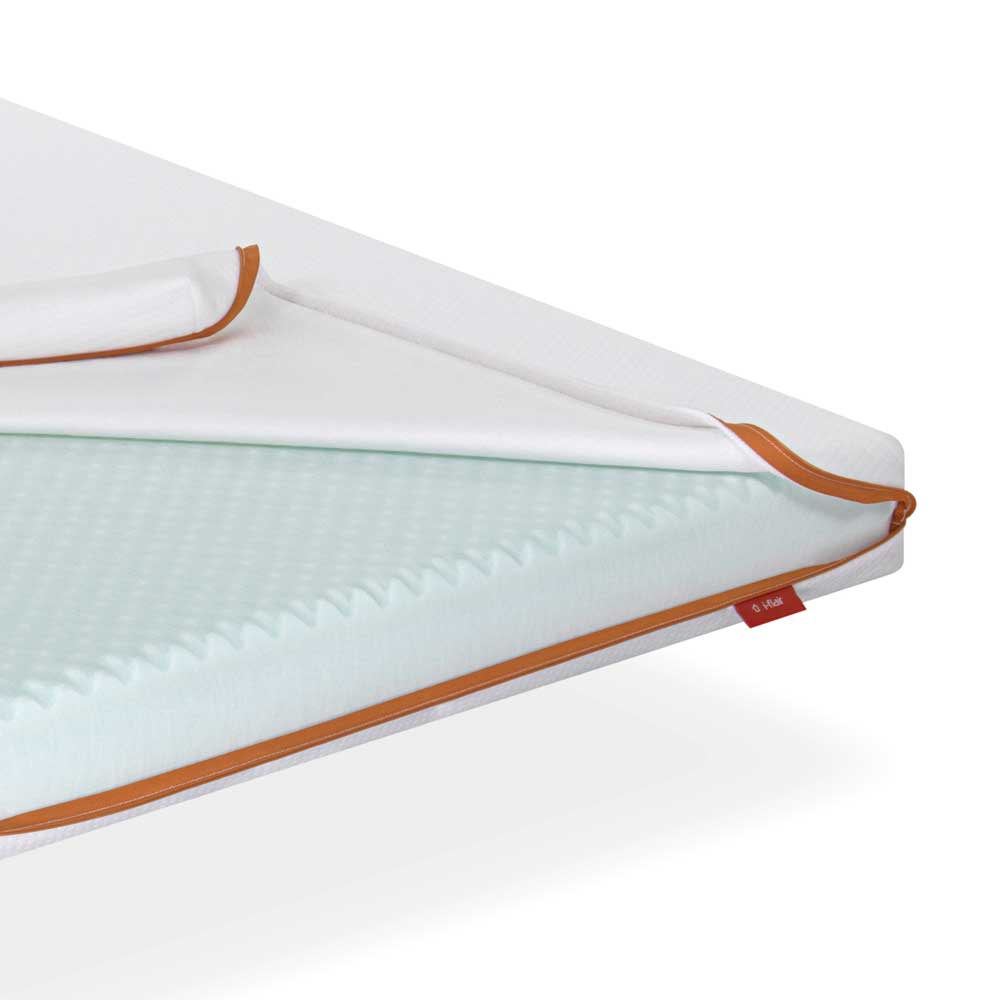 Mattress Slick made of 12cm PUR foam with removable cover.