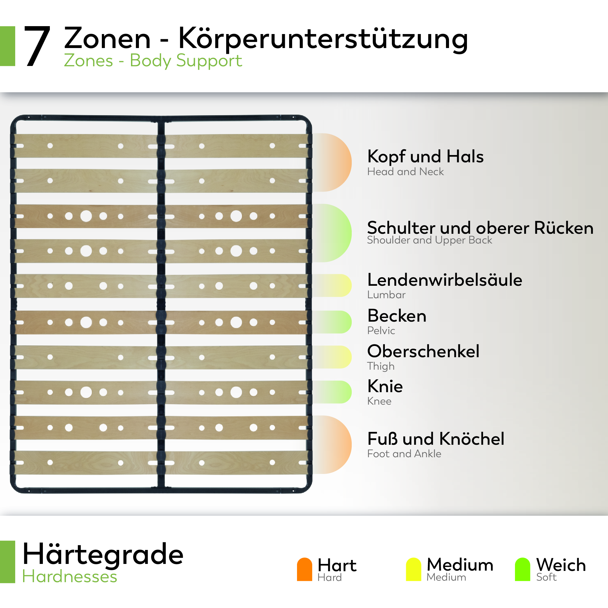 Metallbett AUSTEN BLACK mit Holzlamellen – Stabiler Metallrahmen in Schwarz, 23 cm Höhe & praktische Unterbett-Aufbewahrung