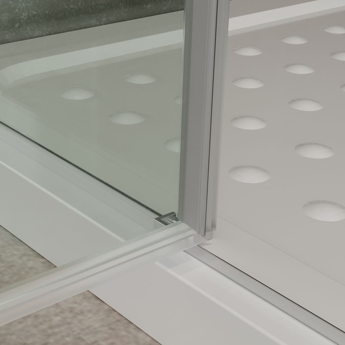 Eckeinstieg Celine mit Klapptüren aus ESG Sicherheitsglas