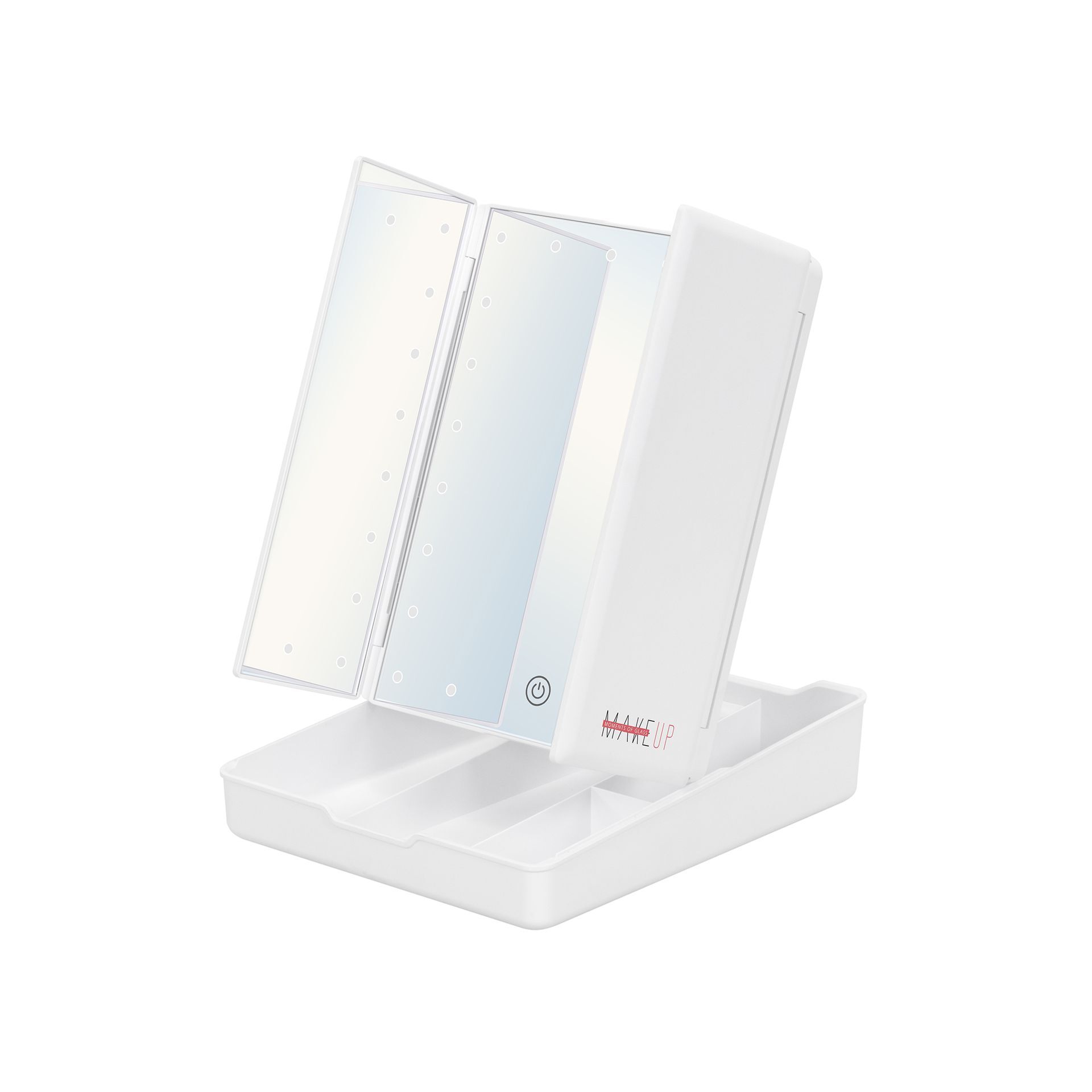 Schminkspiegel mit Vergrößerung MakeUp BOX, mit 21 dimmbaren LED-Lampen Schminkspiegel mit Vergrößerung MakeUp BOX, mit 21 dimmbaren LED-Lampen