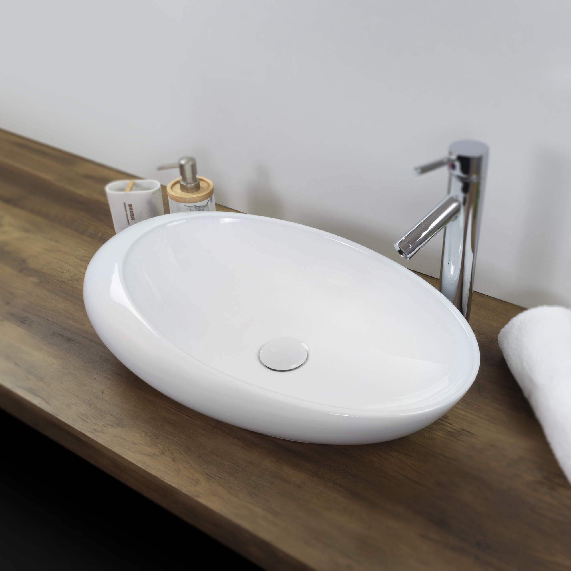 Design Keramik Waschbecken Aso in Weiß Design Keramik Waschbecken Aso in Weiß