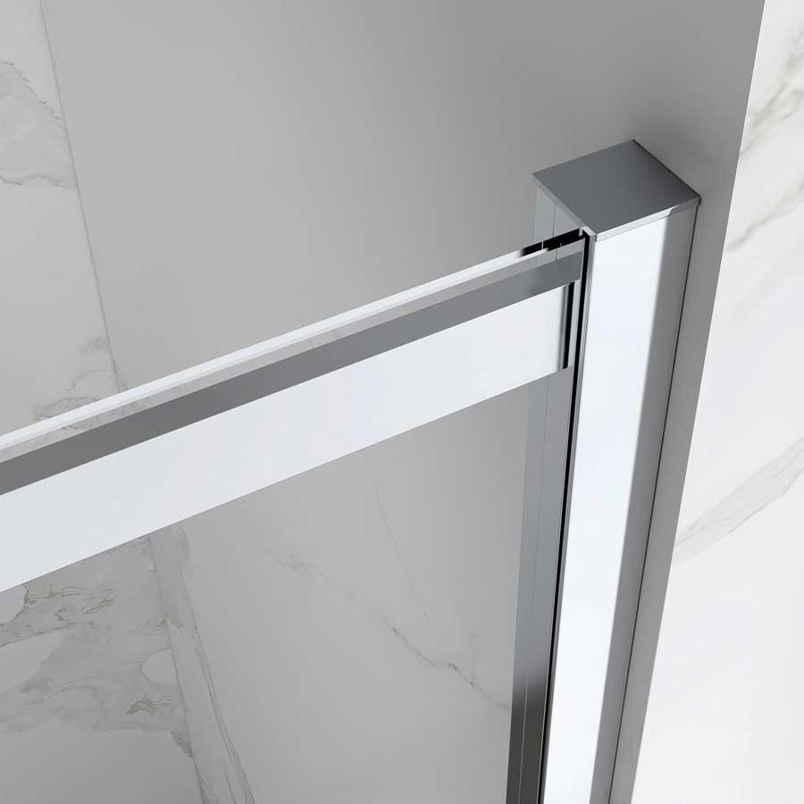 Eckeinstieg Kaylee mit Schiebetüren aus ESG Sicherheitsglas 195cm-160x160 cm