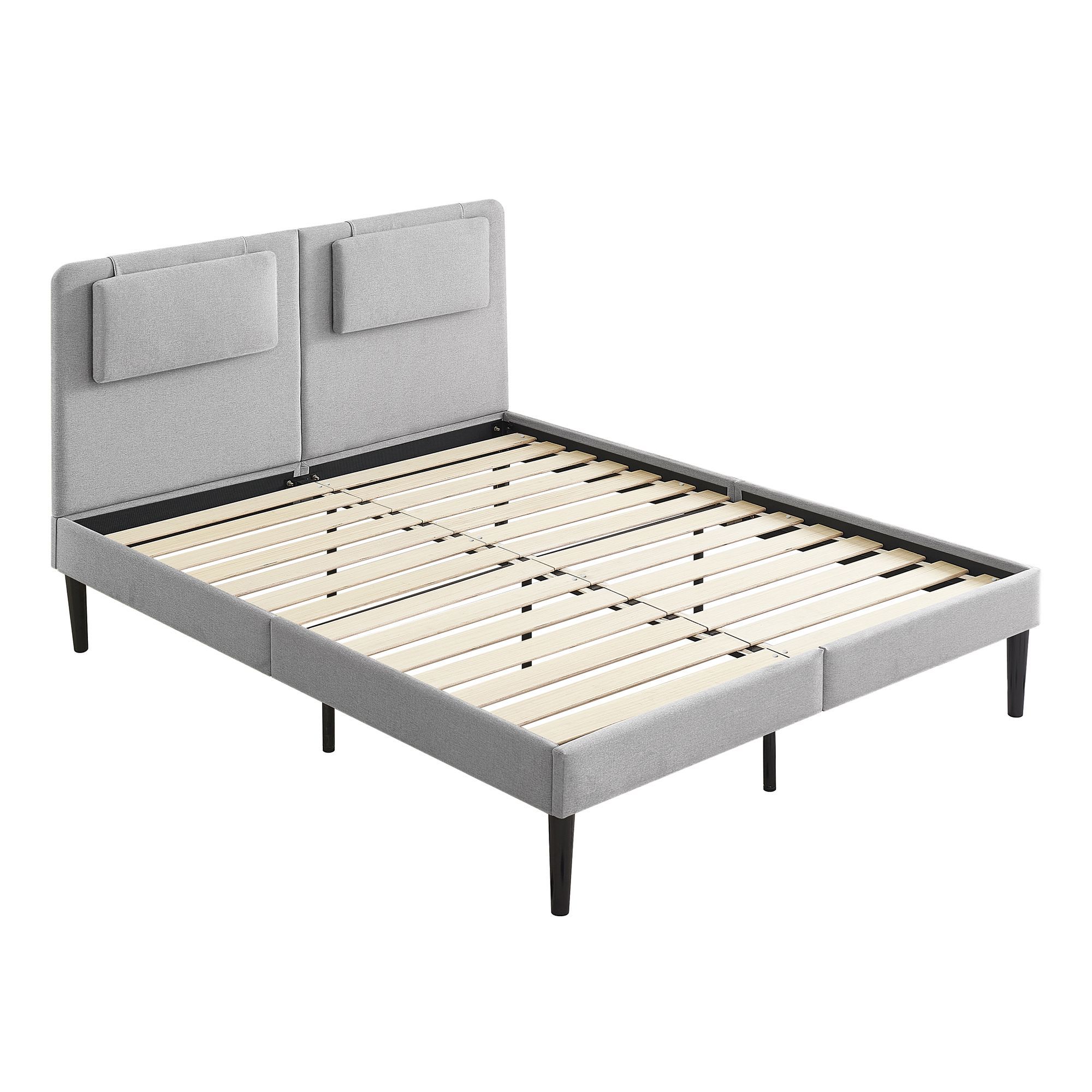 Design Polsterbettt Emily in Grau Design Polsterbettt Emily in Grau