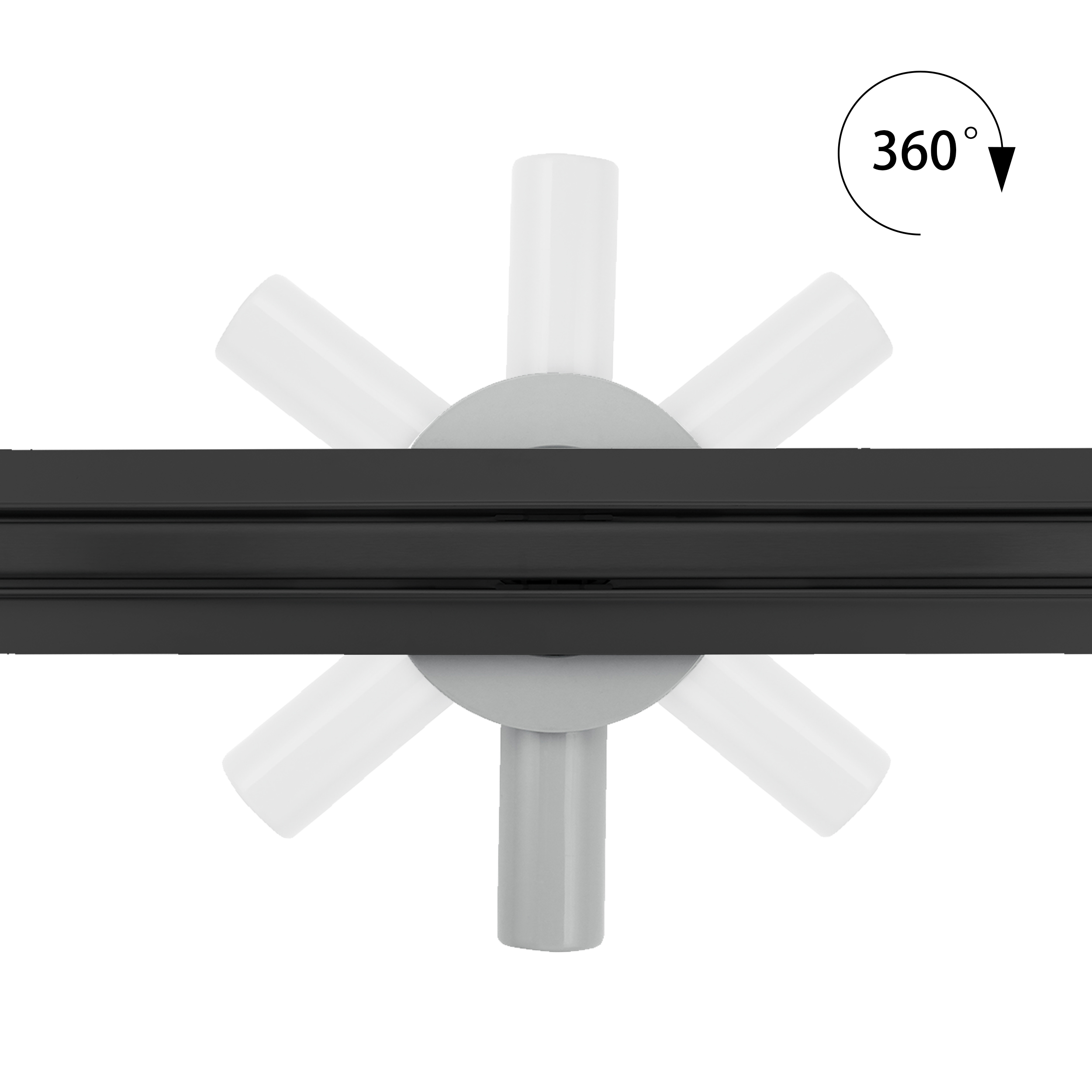 DuschrinneB12-5 Stainless Steel Shower Drain - Ultra Flat Design - 360-Degree Adjustable Trap - SLIM Black Edge Drain B12