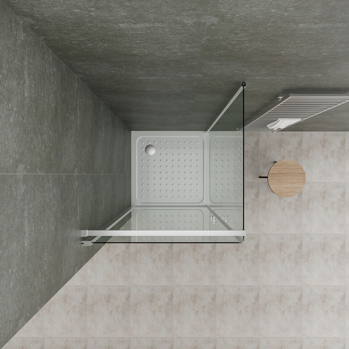 Fronteinstieg Hellen mit Klapptür aus ESG Sicherheitsglas Fronteinstieg Hellen mit Klapptür aus ESG Sicherheitsglas