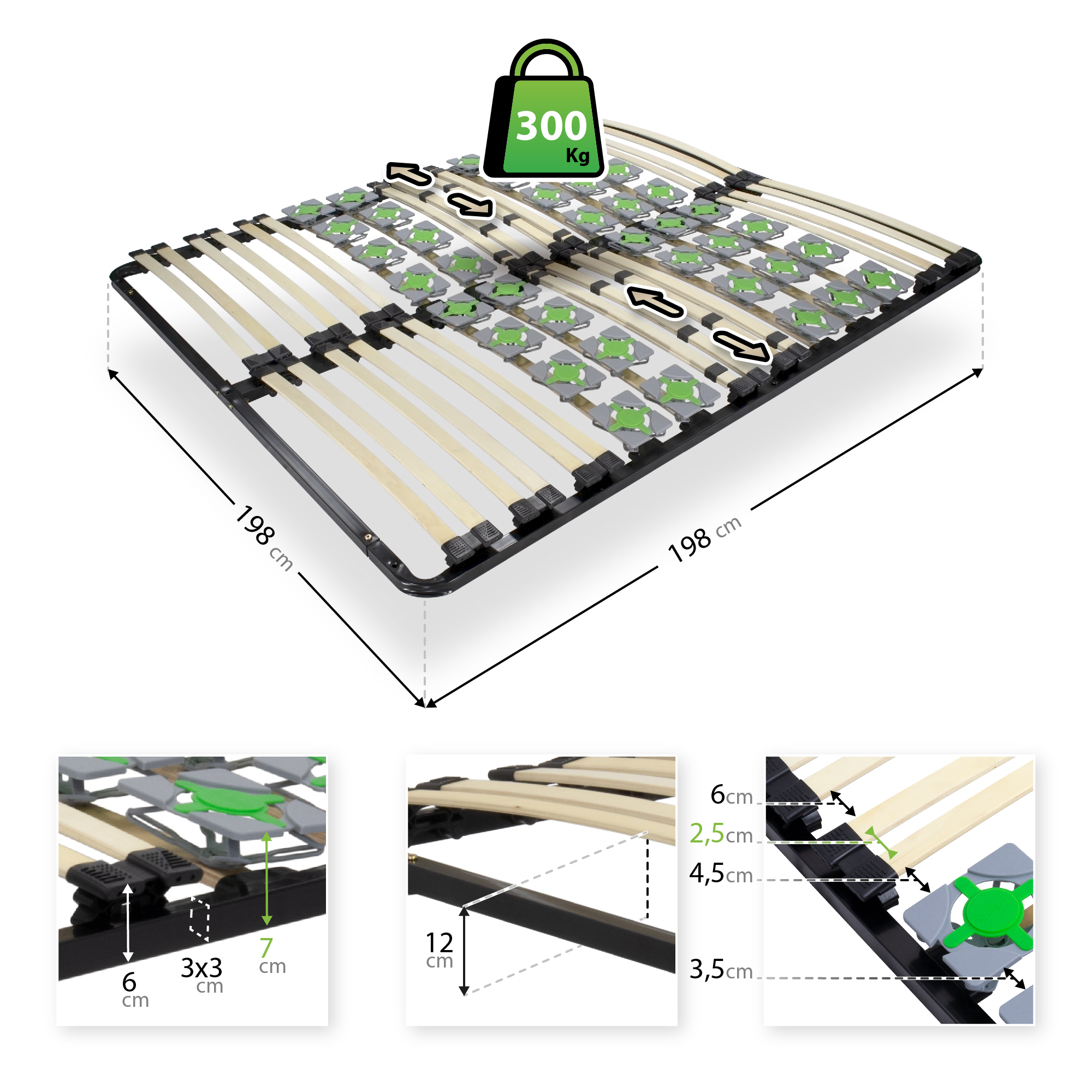 Ergo IF55 - 200x200 cm