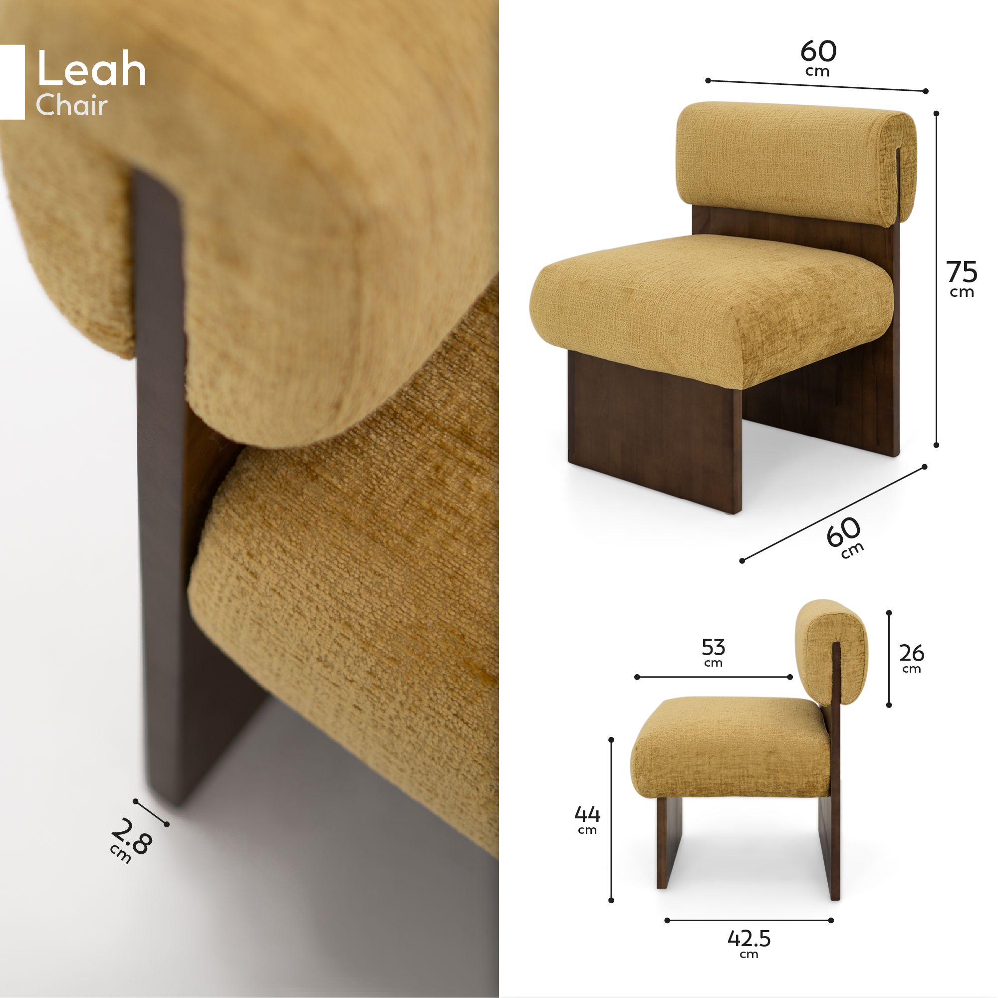 Skandinavischer Sessel Leah Senfgelb – Massivholz Birke, gemütlich & nachhaltig Skandinavischer Sessel Leah Senfgelb – Massivholz Birke, gemütlich & nachhaltig