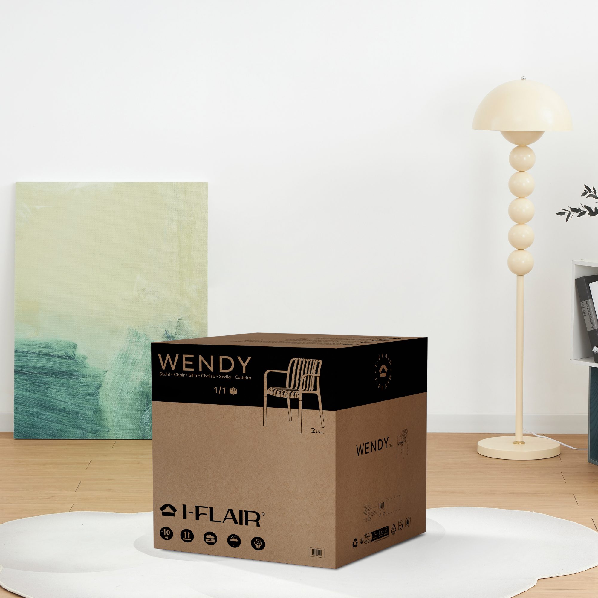 Stuhl WENDY für Innen- und Außenbereiche - 2er Set Stuhl WENDY für Innen- und Außenbereiche - 2er Set