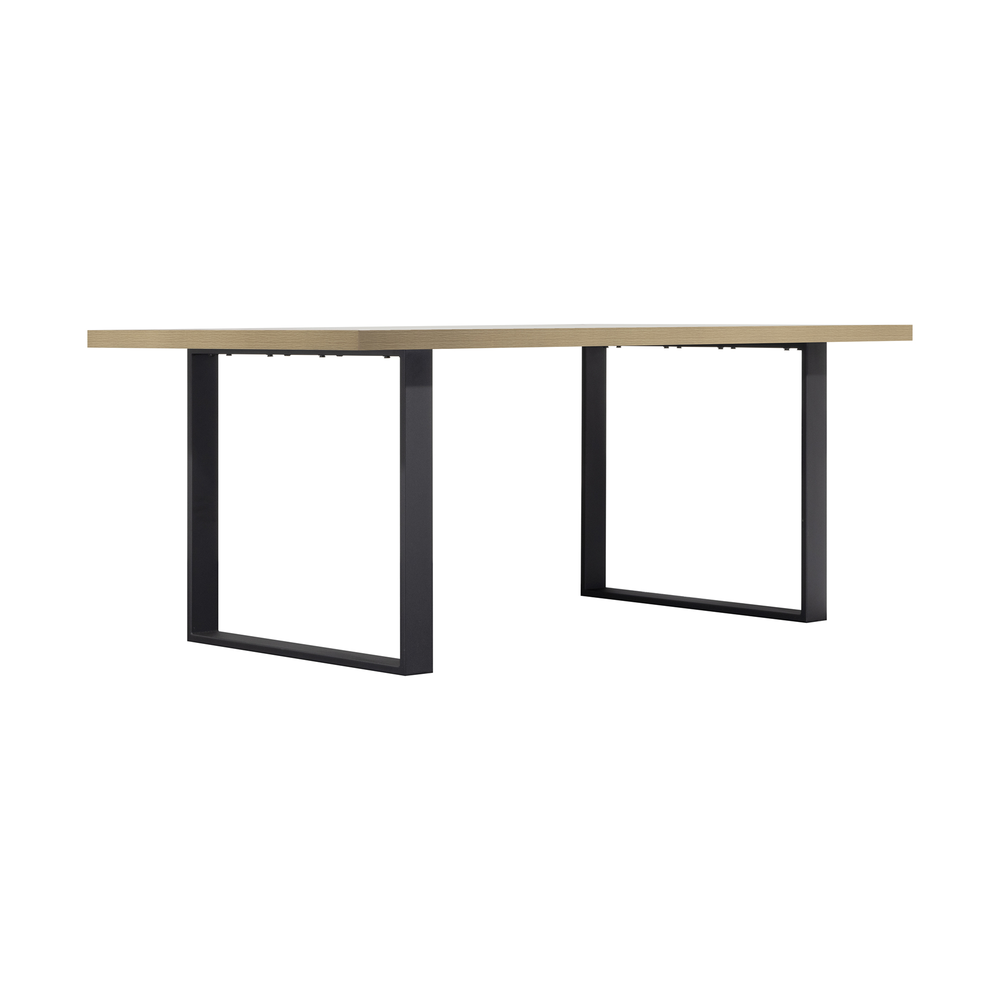 Esszimmertisch MACON Kufentisch Holztisch Esstisch - Eiche + Schwarz 140x 80 cm