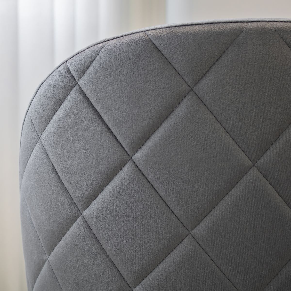 Esszimmerstuhl Wohnzimmerstuhl Bellamy Grau-Holz aus Samt Velour Esszimmerstuhl Wohnzimmerstuhl Bellamy Grau-Holz aus Samt Velour