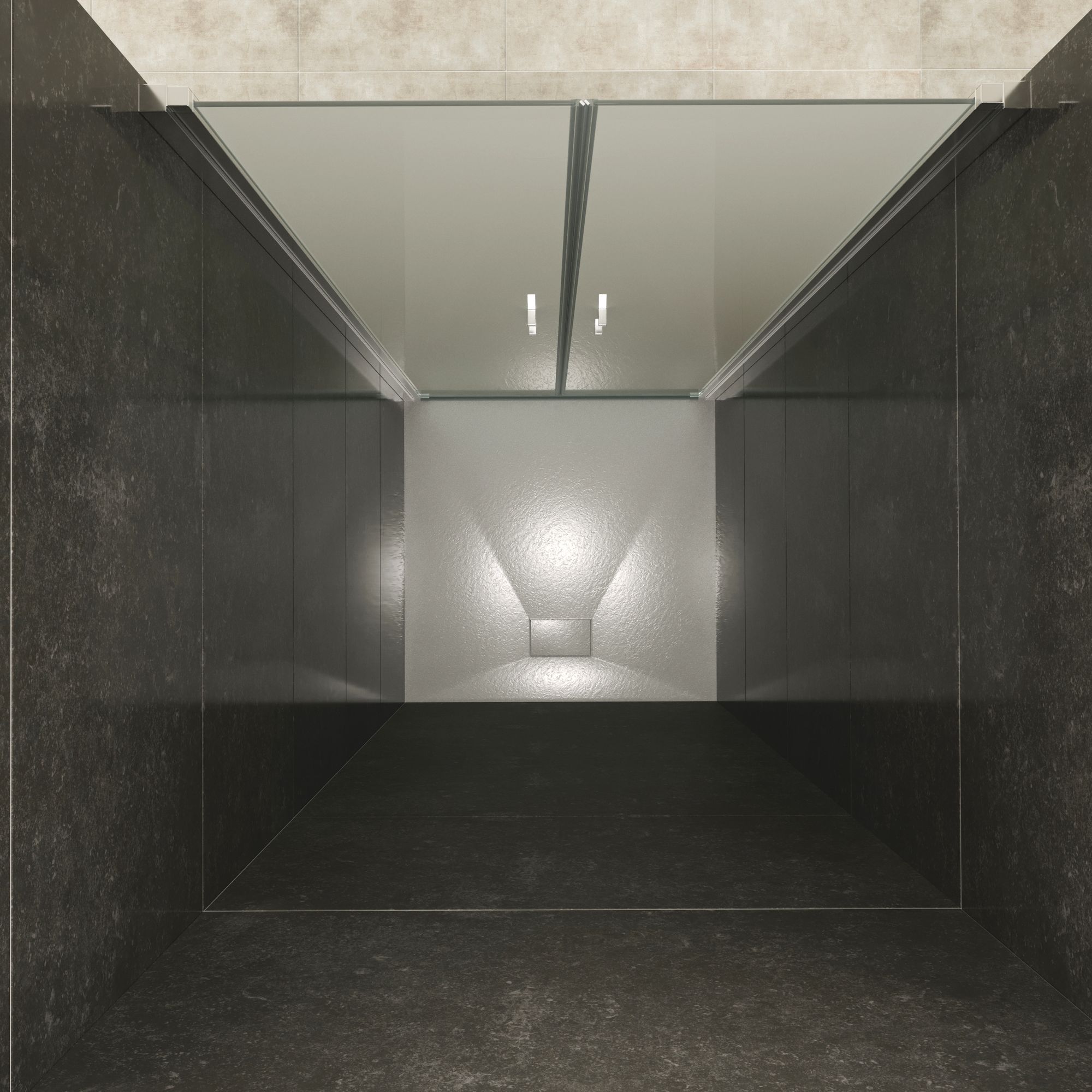 Shower Door Lara with Hinged Doors and Stainless Steel Handles, 68-104 cm, made of Frosted ESG Safety Glass Shower Door Lara with Hinged Doors and Stainless Steel Handles, 68-104 cm, made of Frosted ESG Safety Glass