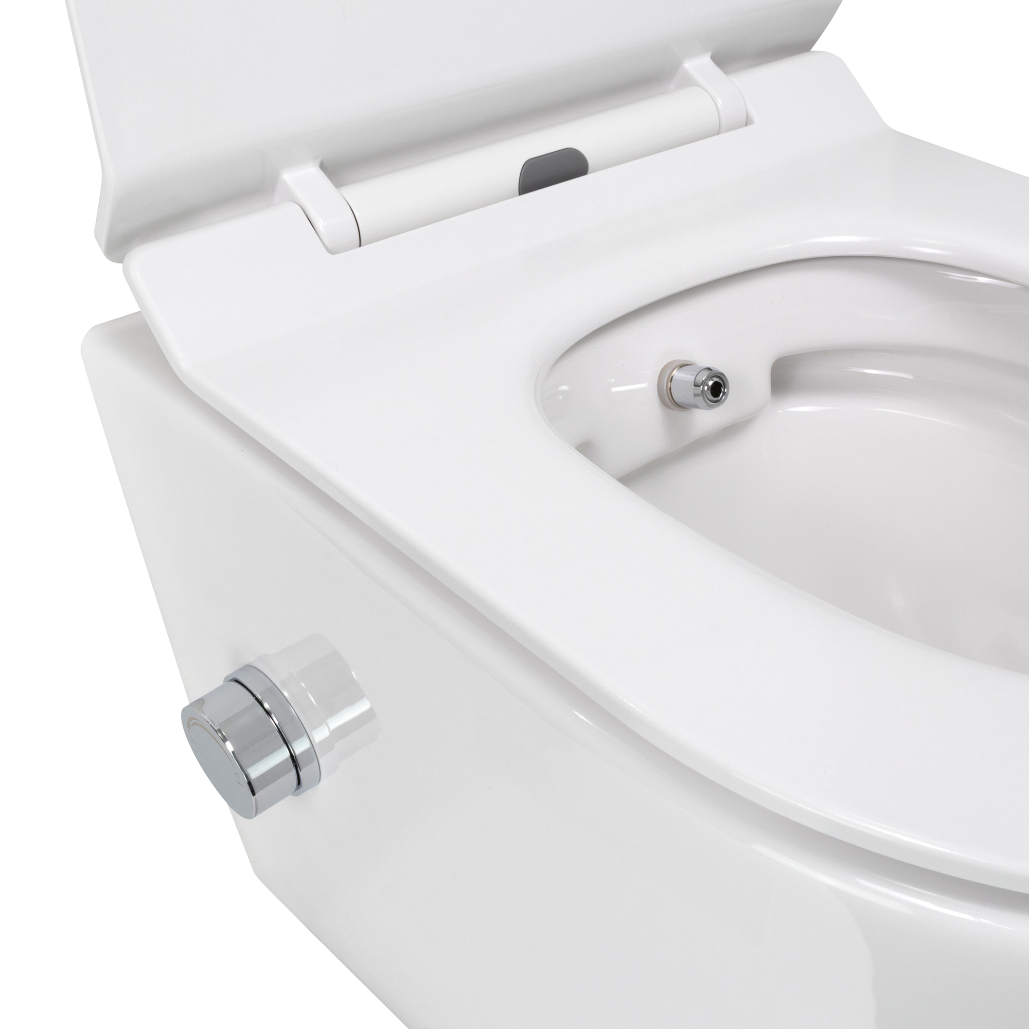 Dusch-WC Franco Fresh mit Bidetfunktion, spülrandloses Wand-WC in Weiß Dusch-WC Franco Fresh mit Bidetfunktion, spülrandloses Wand-WC in Weiß