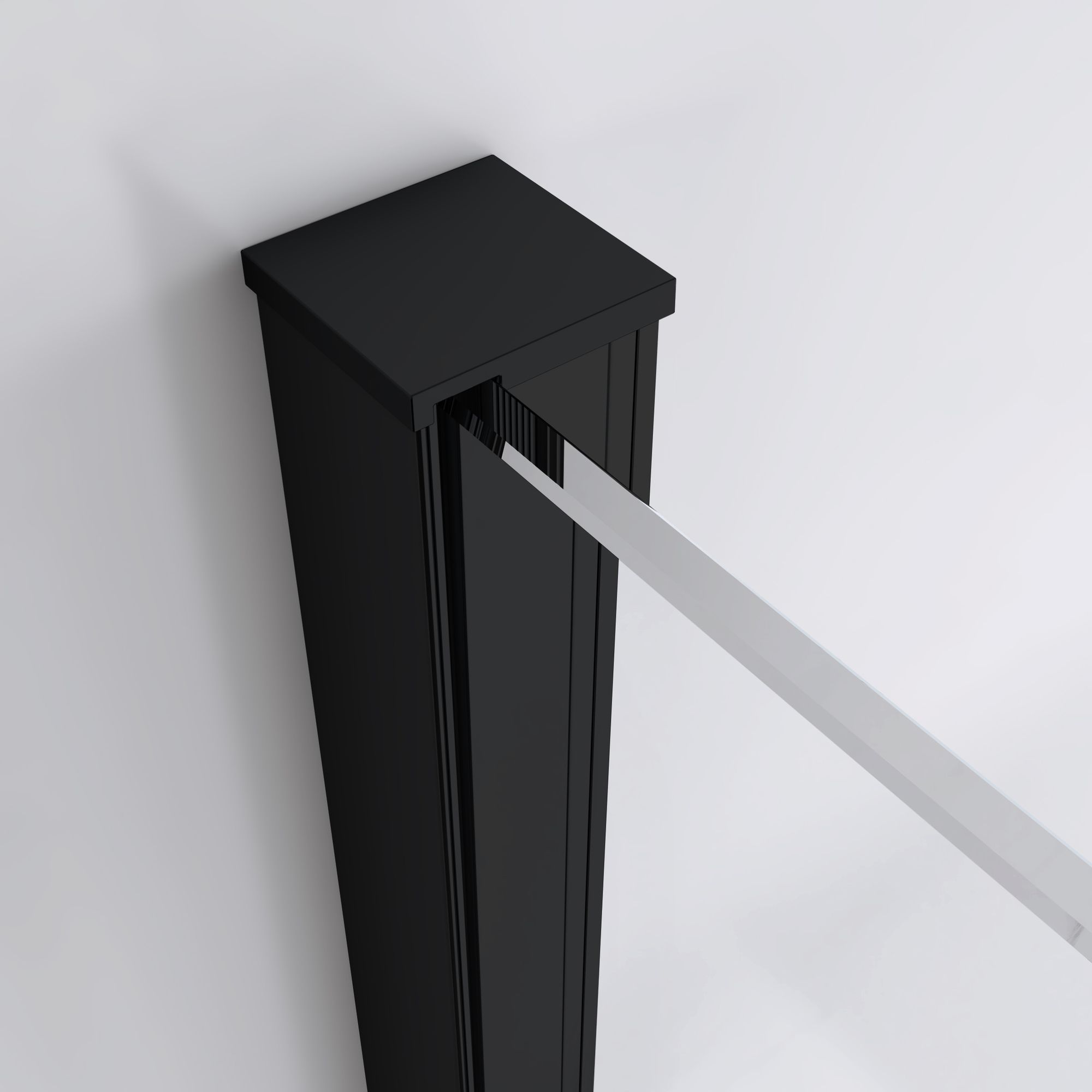 Shower Door Lara with Hinged Doors and Stainless Steel Handles, 68-104 cm, made of ESG Safety Glass Shower Door Lara with Hinged Doors and Stainless Steel Handles, 68-104 cm, made of ESG Safety Glass