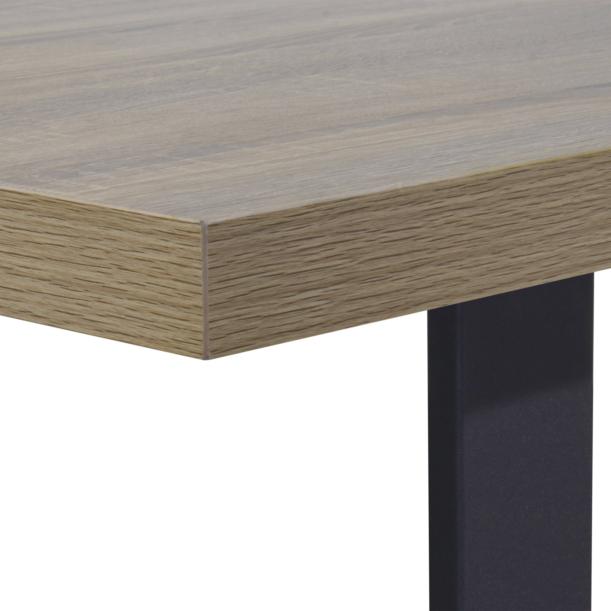 Esszimmertisch MACON Kufentisch Holztisch Esstisch - Eiche + Schwarz 140x 80 cm