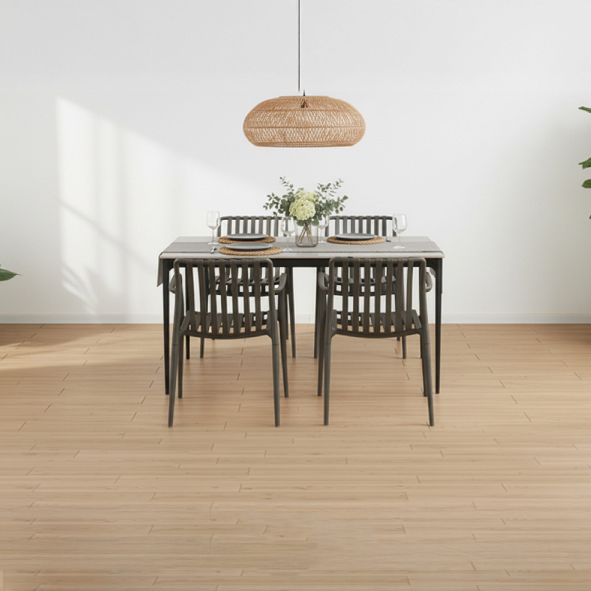 Set Ruth + Wendy | Essgruppe mit Tisch und Stühlen für Innen- und Außenbereiche