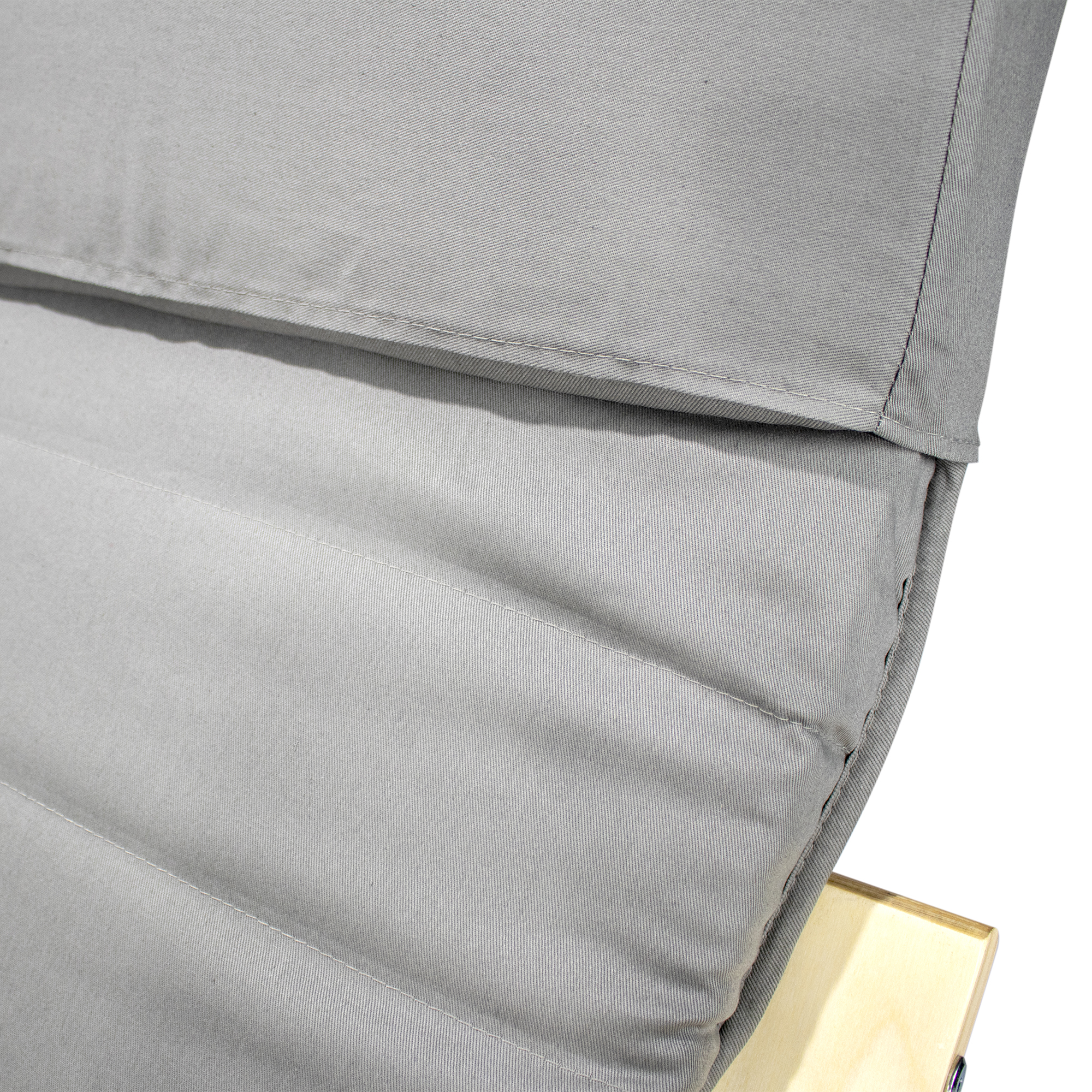 Relaxstuhl Schwingstuhl mit verstellbarem Fussteil - Grau Relaxstuhl Schwingstuhl mit verstellbarem Fussteil - Grau