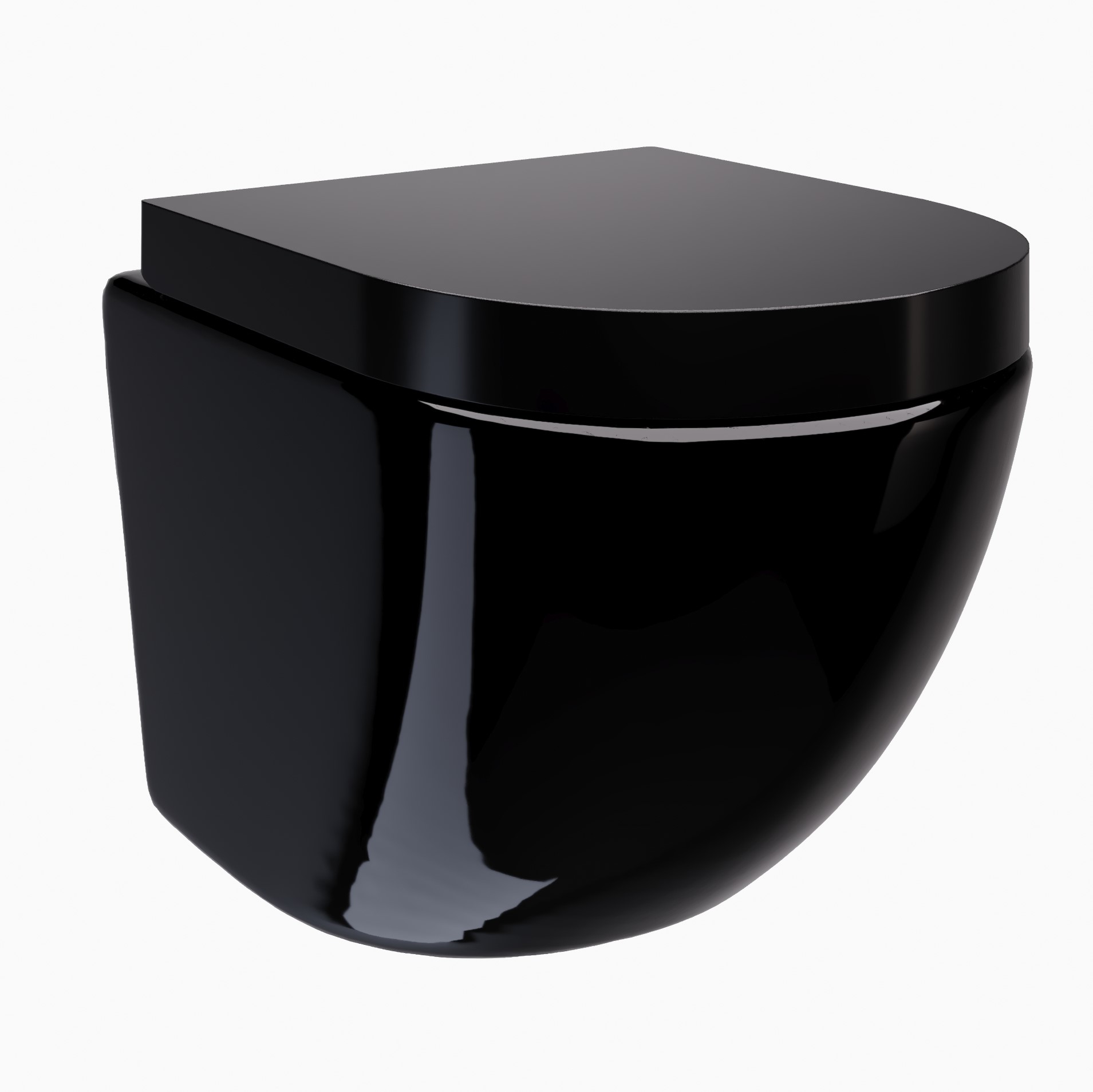 Toilette Hänge WC Spülrandlos inkl. WC Sitz mit Absenkautomatik SOFTCLOSE + abnehmbar Redonde in Schwarz Toilette Hänge WC Spülrandlos inkl. WC Sitz mit Absenkautomatik SOFTCLOSE + abnehmbar Redonde in Schwarz