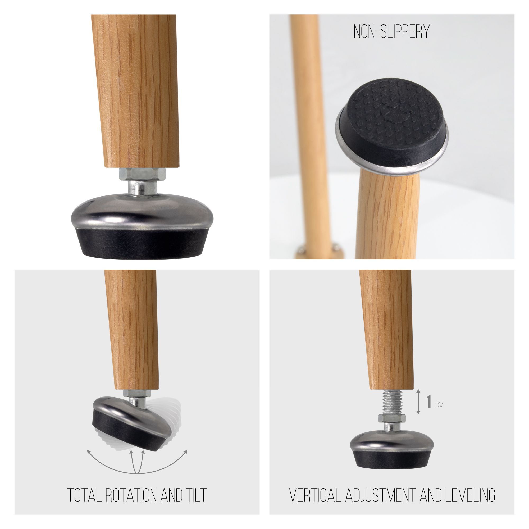 Esszimmer-Tisch CORIN | Tischplatte: Glas in weißer Marmor Optik | Beine: Holz Esszimmer-Tisch CORIN | Tischplatte: Glas in weißer Marmor Optik | Beine: Holz 80 cm