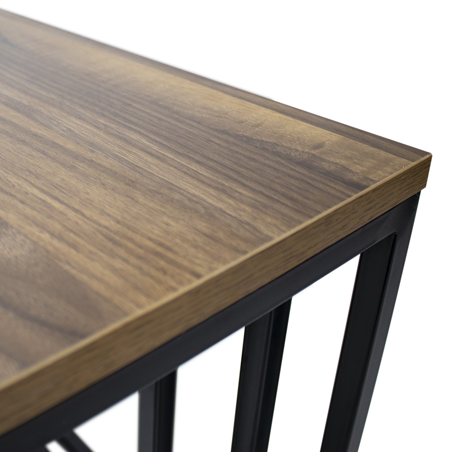 Couchtisch MINGUS Beistelltisch aus Melamin/Metall 3er Set Couchtisch MINGUS Beistelltisch aus Melamin/Metall 3er Set