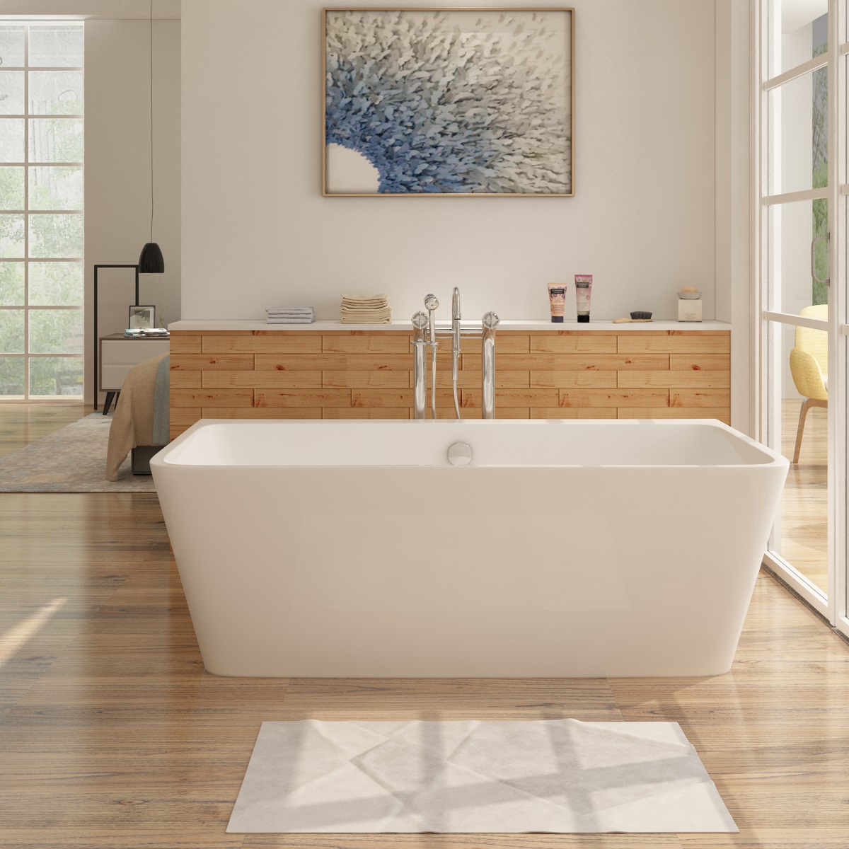 Badewanne aus Sanitäracryl Malmö Weiß - ALLE GRÖßEN Badewanne aus Sanitäracryl Malmö - ALLE GRÖßEN