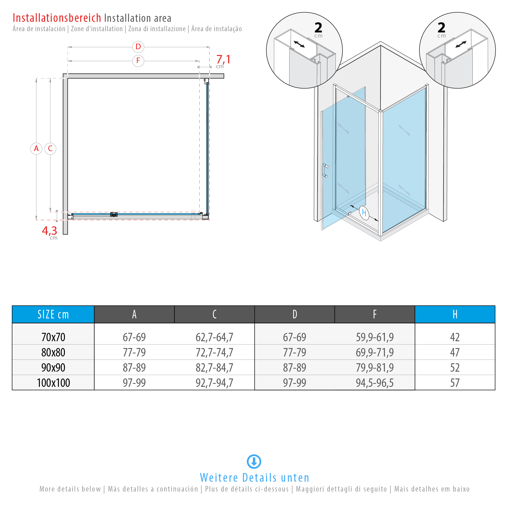 Fronteinstieg Isadora mit Klapptür und schwarzen Profilen aus ESG Sicherheitsglas Fronteinstieg Isadora mit Klapptür und schwarzen Profilen aus ESG Sicherheitsglas
