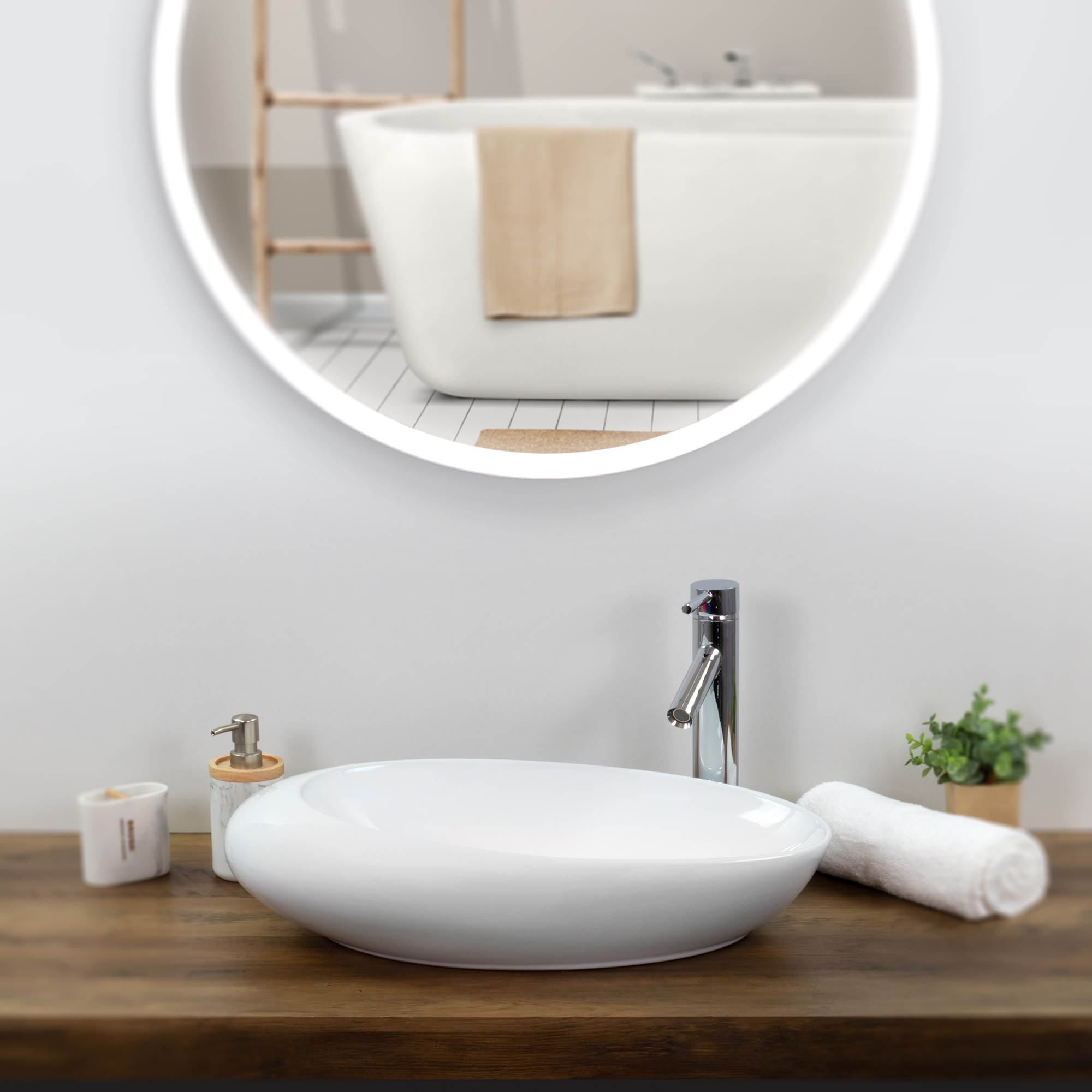 Design Keramik Waschbecken Aso in Weiß Design Keramik Waschbecken Aso in Weiß