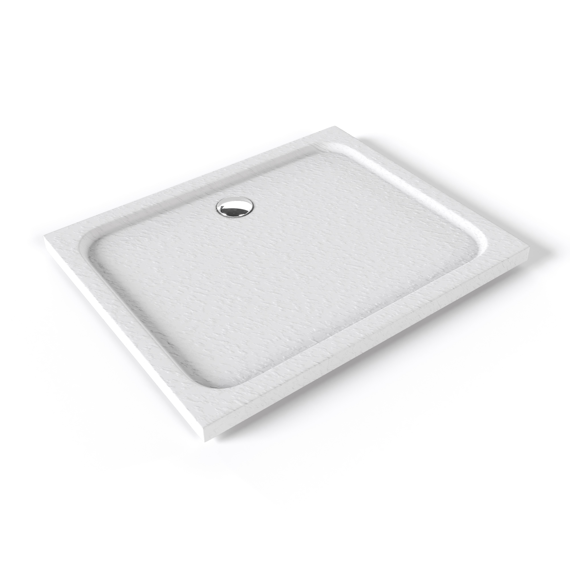 Duschwanne Shimmer STONE aus Sanitäracryl inkl. Ablaufgarnitur - Weiß Duschwanne Shimmer STONE aus Sanitäracryl inkl. Ablaufgarnitur - Weiß 95x95 cm