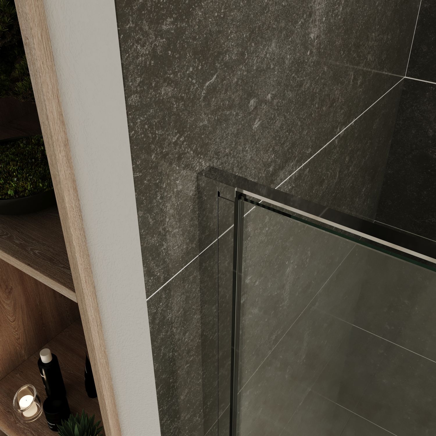 Fronteinstieg Nicole mit Klapptür aus 8 mm ESG Sicherheitsglas Fronteinstieg Nicole mit Klapptür aus 8 mm ESG Sicherheitsglas