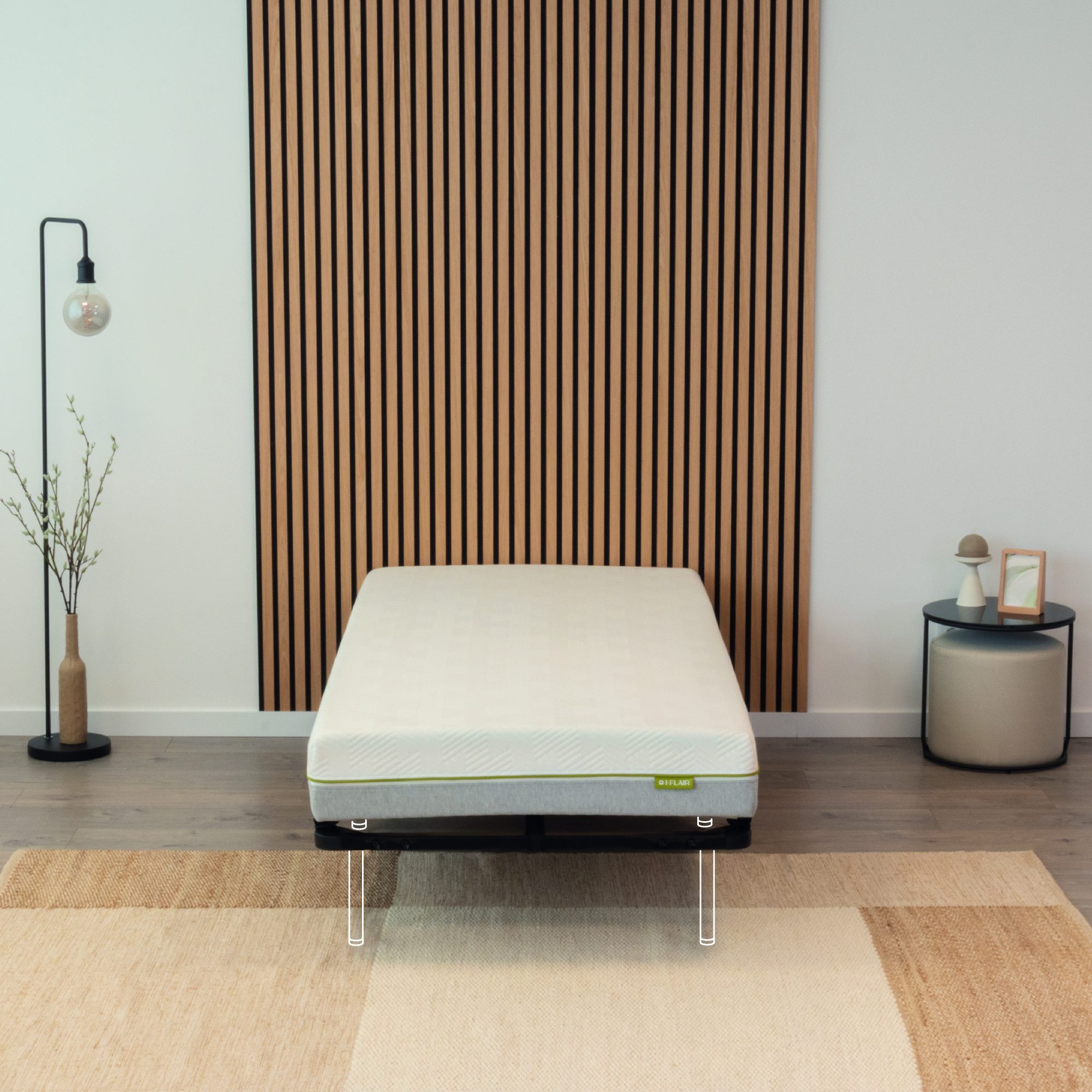 Slatted Frame ORTHO with Sturdy Metal Frame - Suitable for All Mattresses