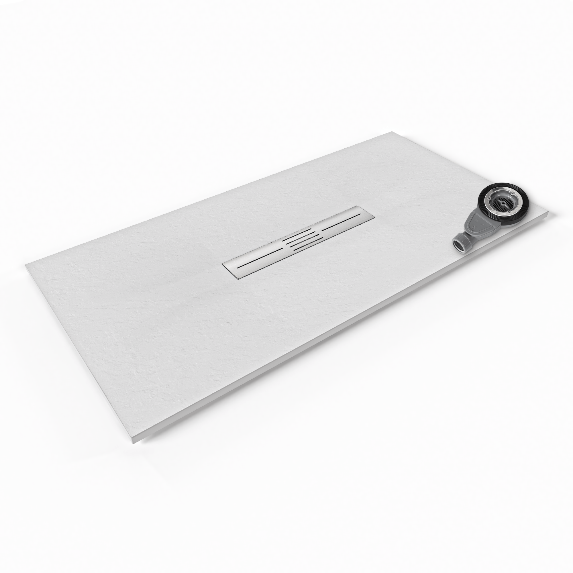 Tray – SMC Shower Lumia in Slate Finish with White Waste Set