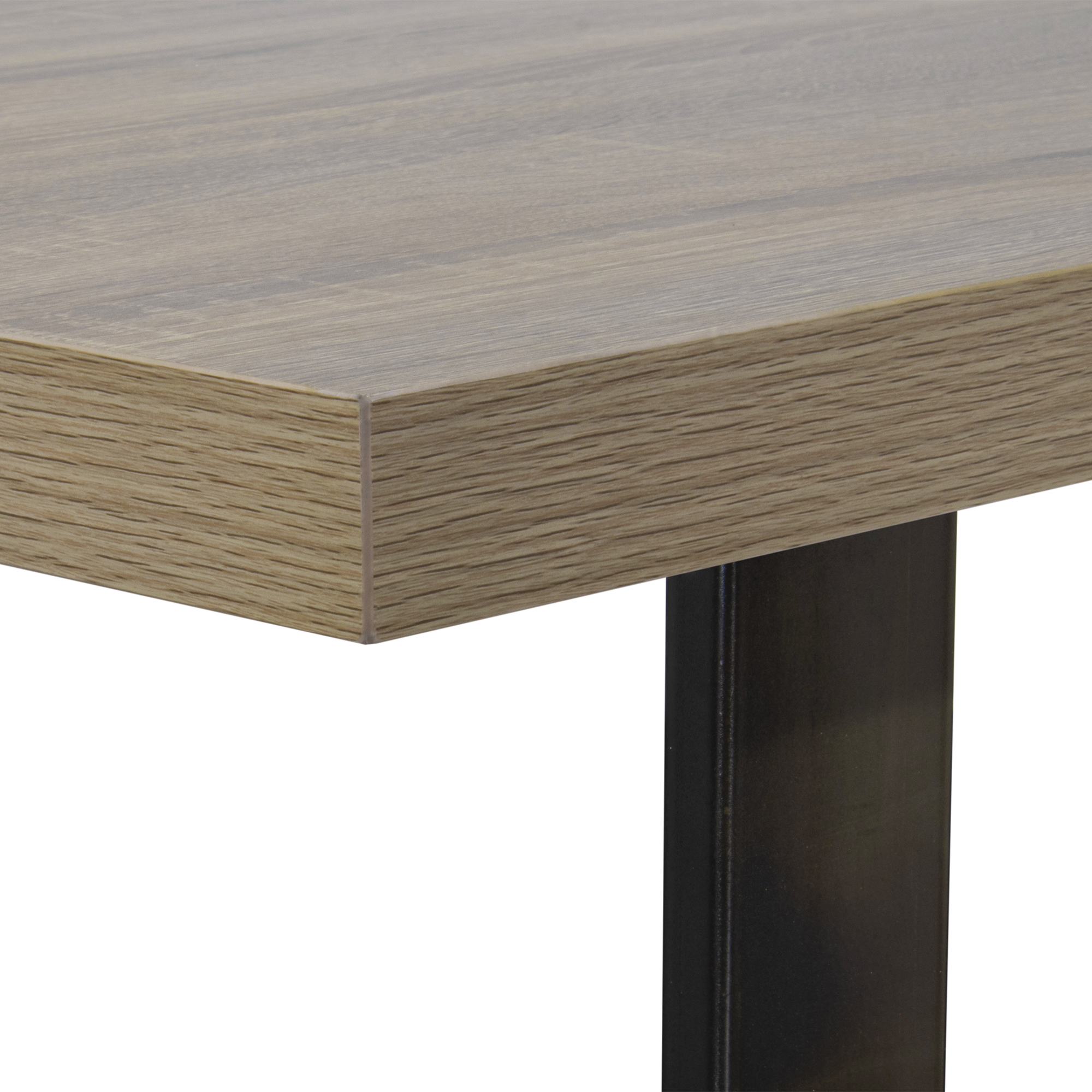 Dining Table MACON Cantilever Table Wooden Table Dining Table - Oak + Industrial