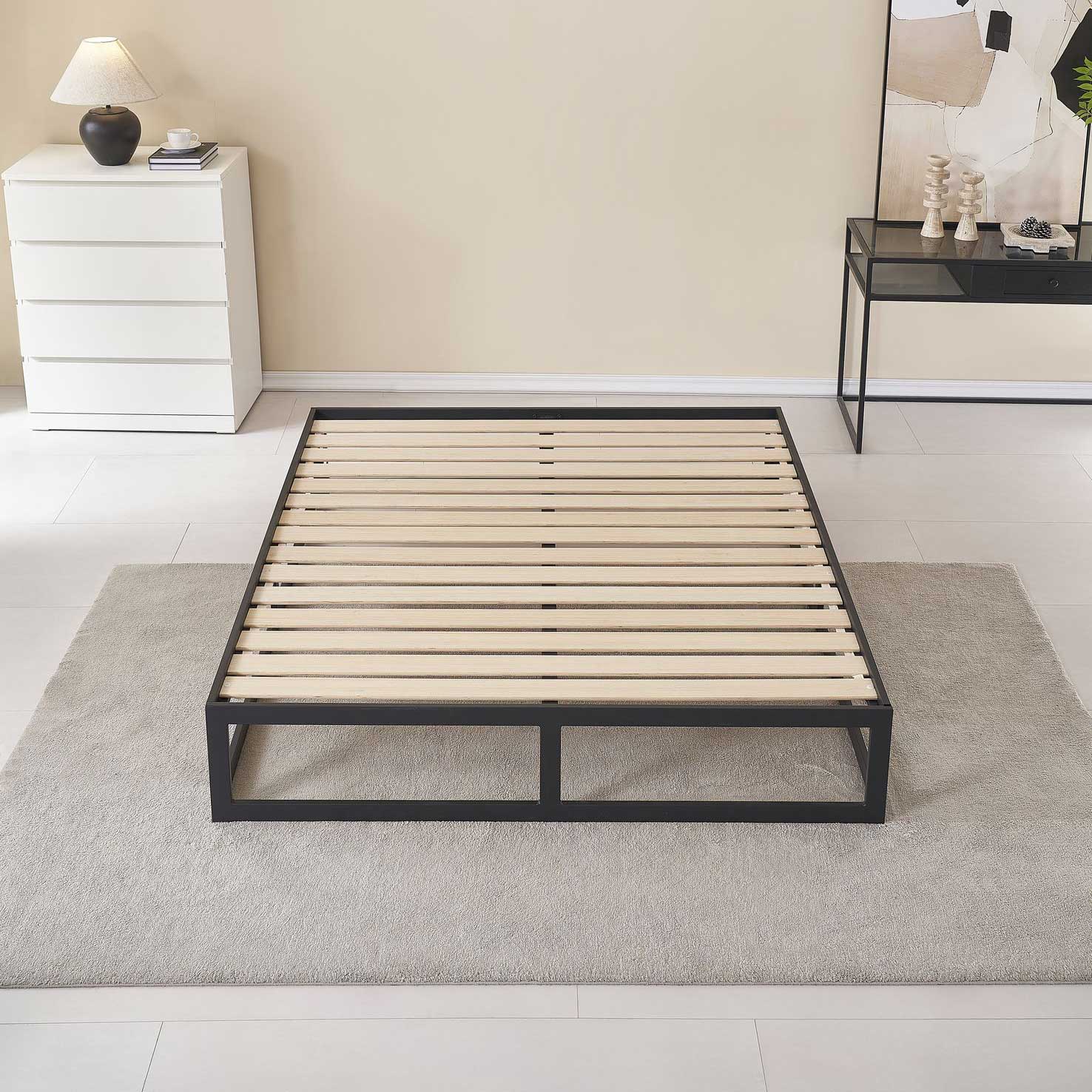 Metallbett Haruki in Schwarz Haruki – Metallbett in Schwarz