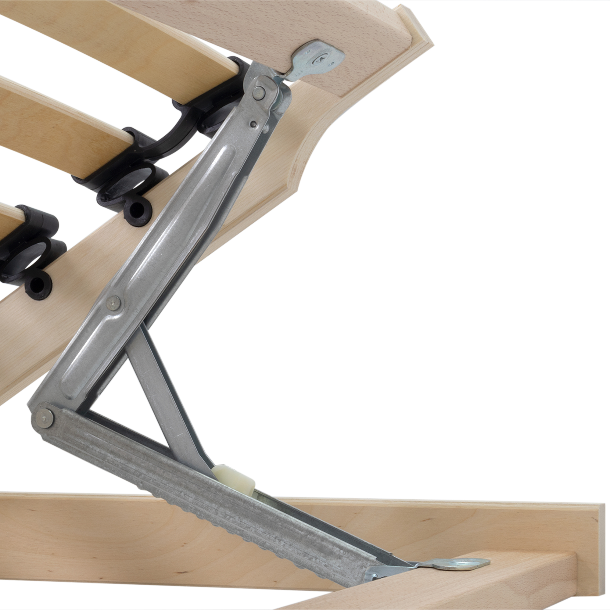 Luna Slatted Frame with 7 Zones, Adjustable Headrest, and Firmness - 90x200 cm