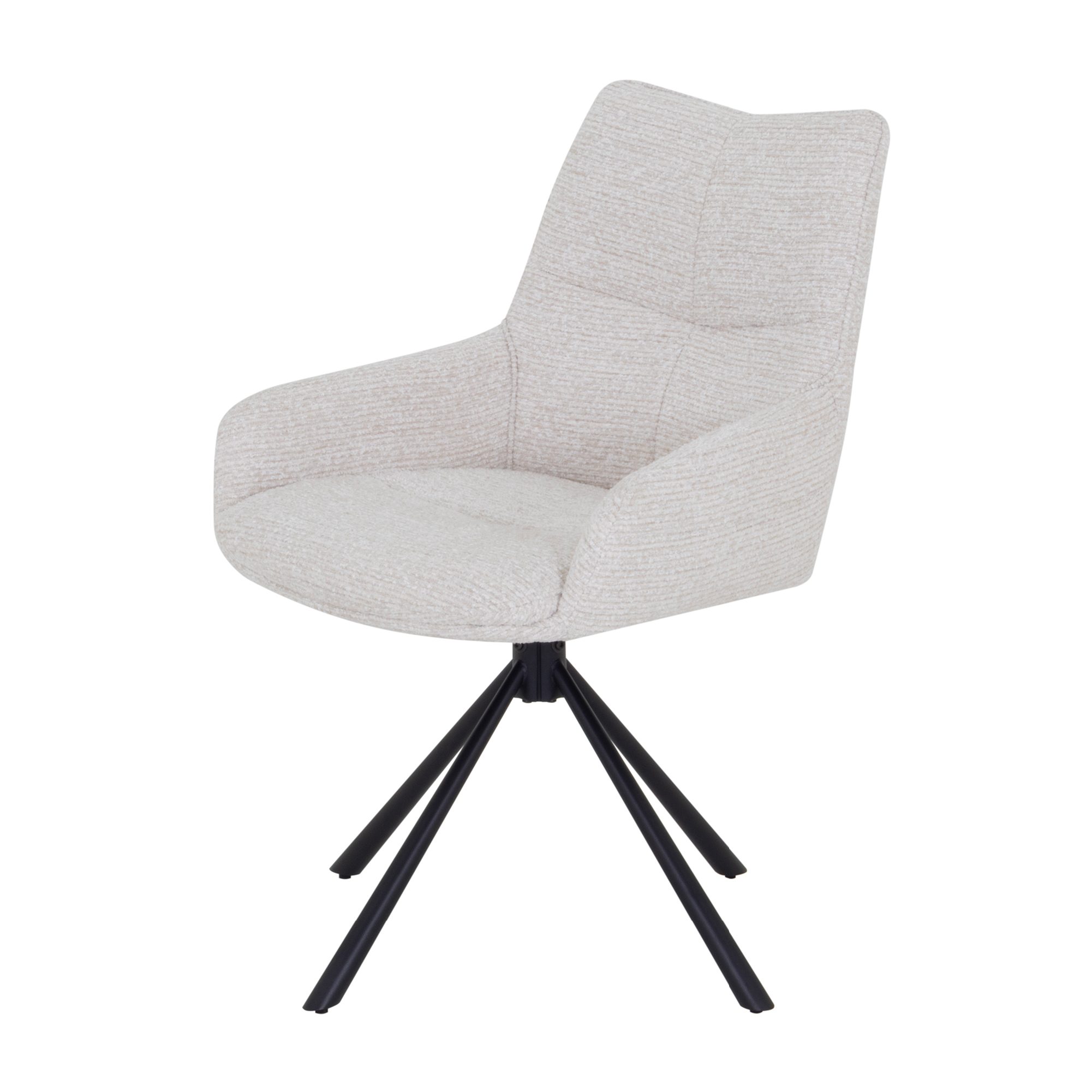Esszimmerstühle RAINER mit 360°-Drehfunktion 2er-Set Beige