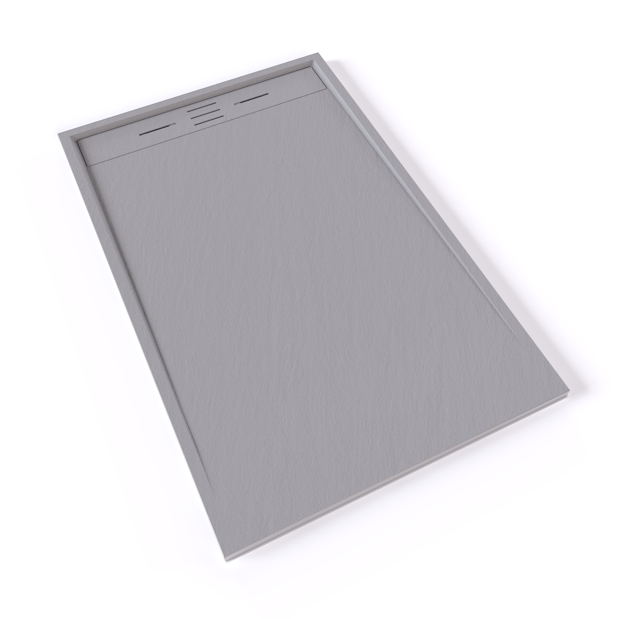 Shower Tray Shimmer STONE made of sanitary acrylic including drainage set - Gray