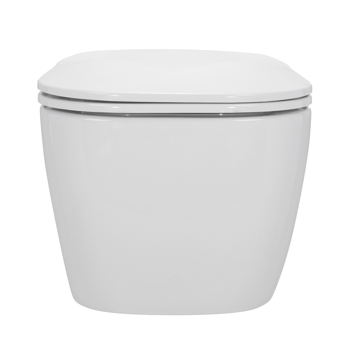 Toilette Hänge WC Spülrandlos inkl. WC Sitz mit Absenkautomatik SOFTCLOSE + abnehmbar Biferno