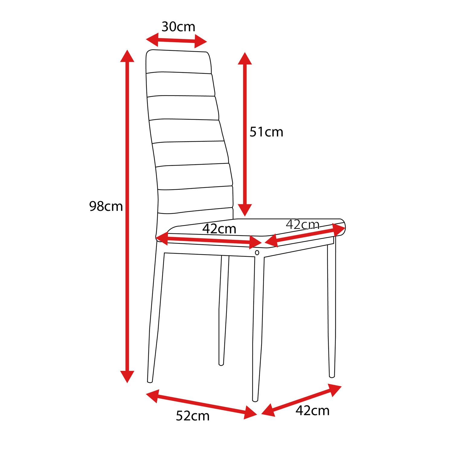 Esszimmerstuhl Gusto Weiß Küchenstuhl aus Holz mit Sitzschale + Sitzkissen aus Kunstleder 6 Stück