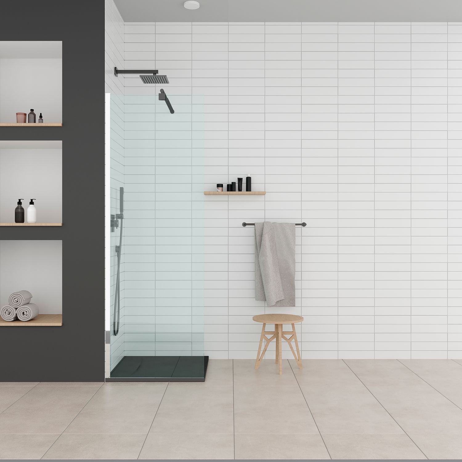 SMC Duschwanne Polar 80x80 cm, Duschtasse in Steinoptik inkl. Ablaufgarnitur - Schwarz SMC Duschwanne Polar 90x90 cm, Duschtasse in Steinoptik inkl. Ablaufgarnitur - Schwarz