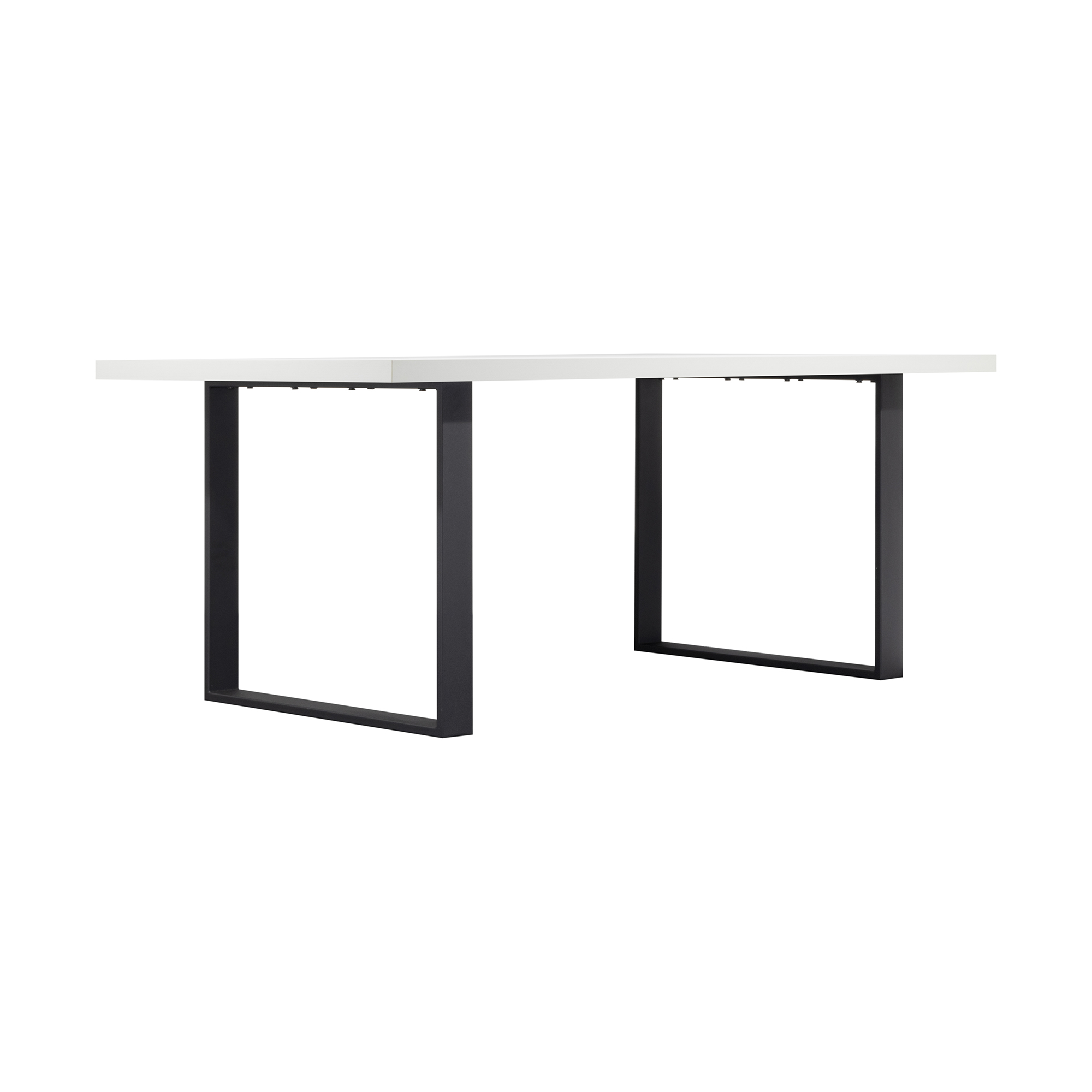 Kufentisch MACON Weiß + Schwarz 160x90 cm Kufentisch MACON Weiß + Schwarz 160x90 cm