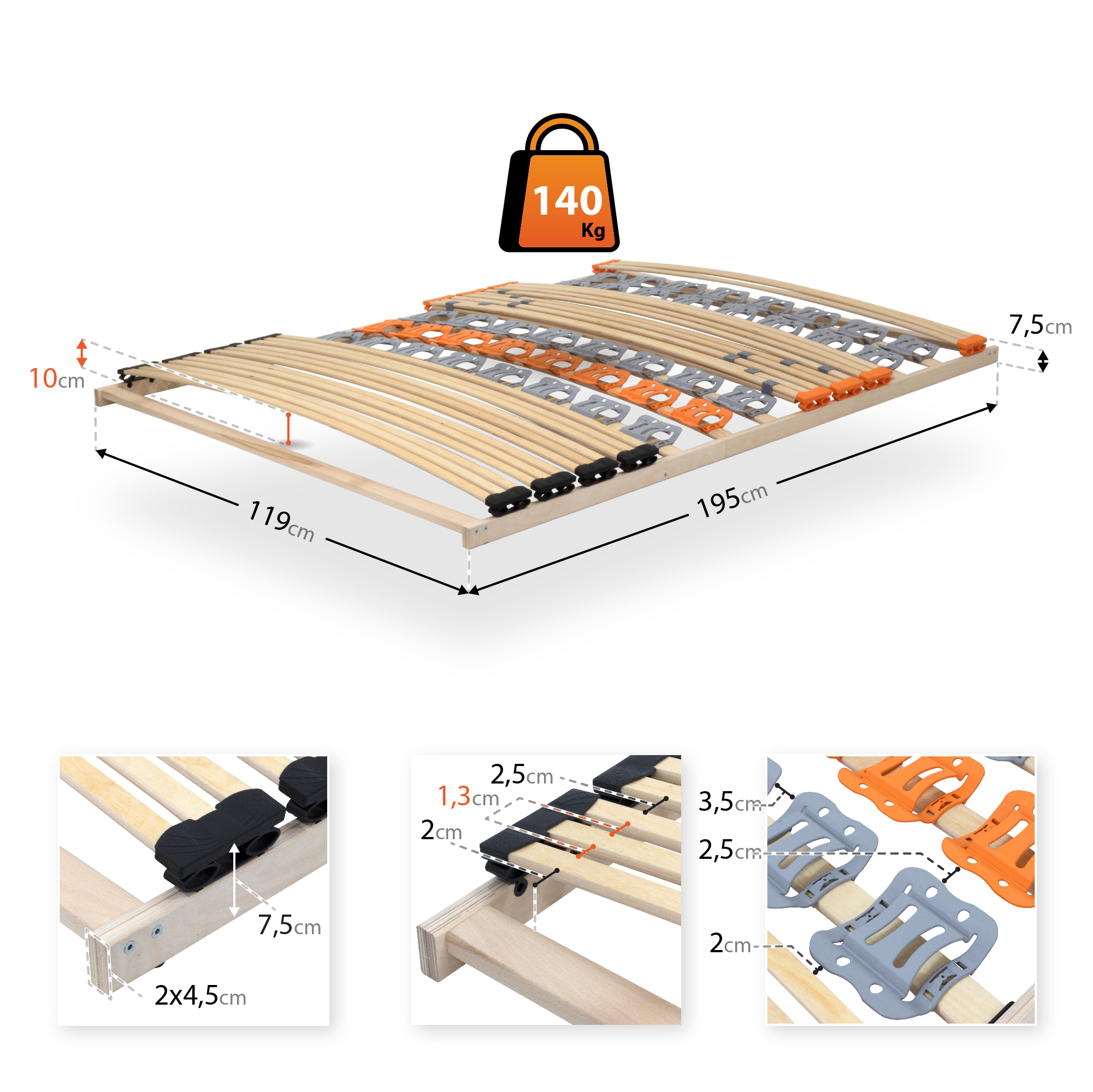 Slatted Frame TFlex30 - Rigid